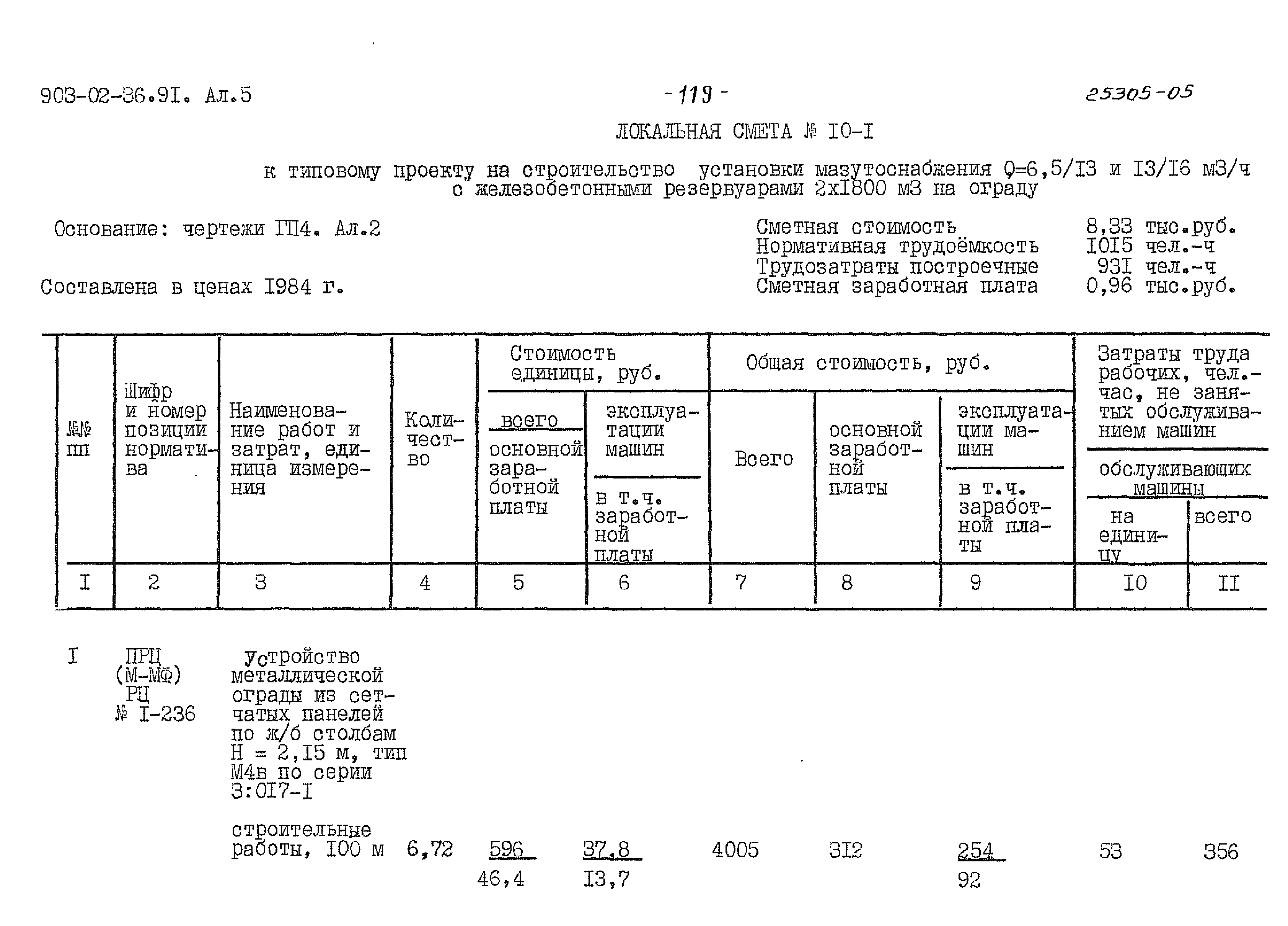 Типовые материалы для проектирования 903-02-36.91