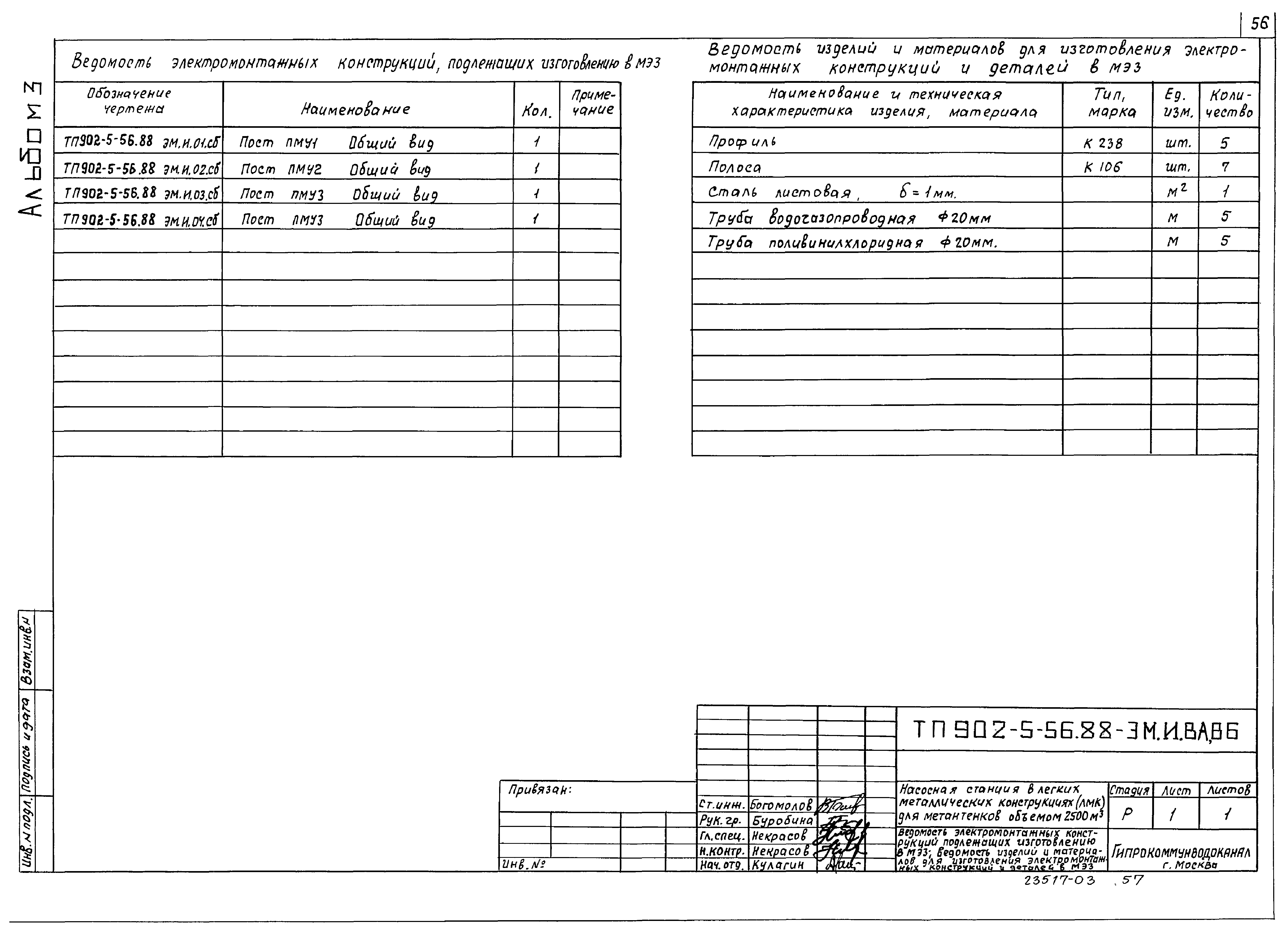 Типовой проект 902-5-56.88