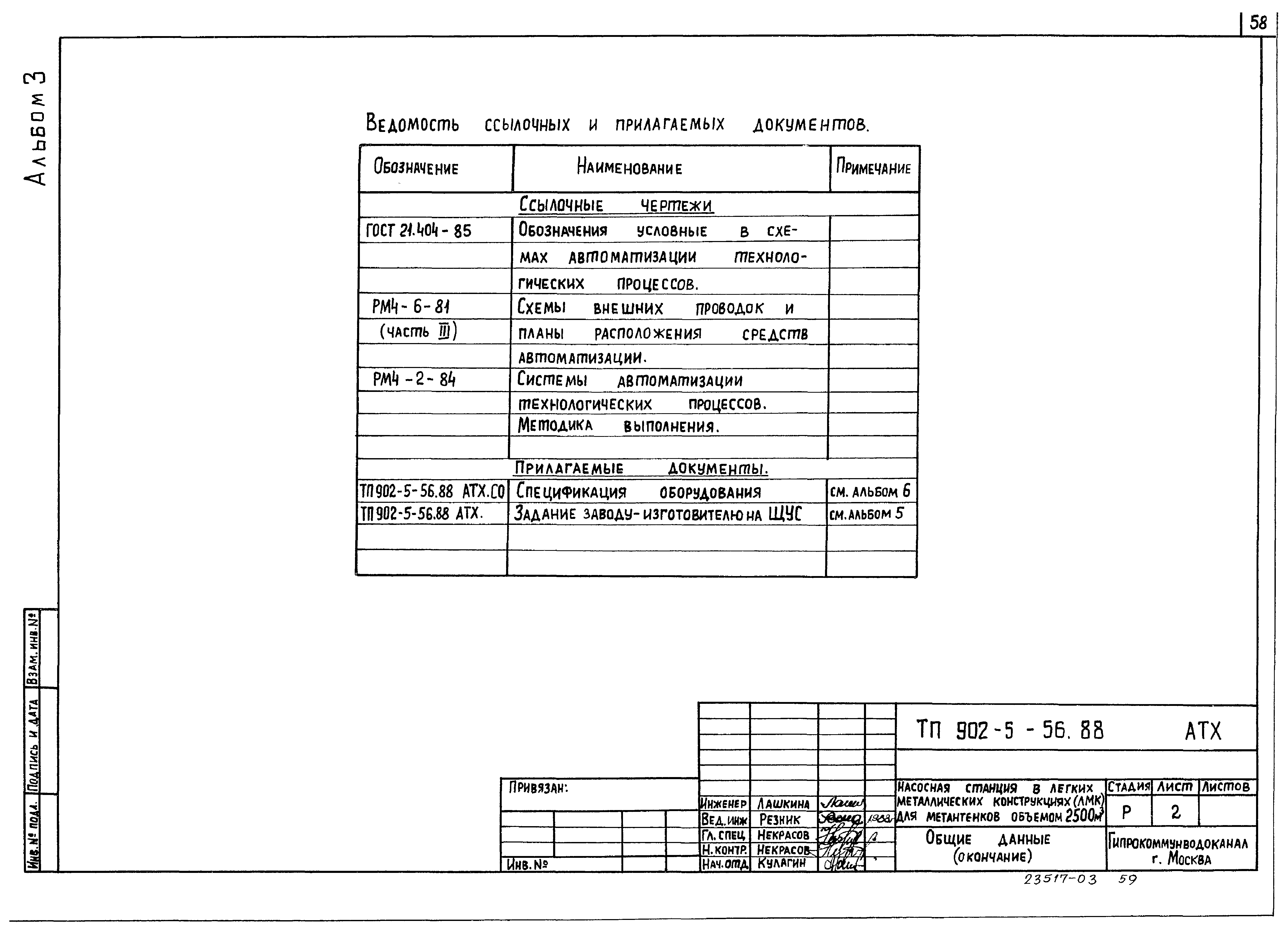 Типовой проект 902-5-56.88