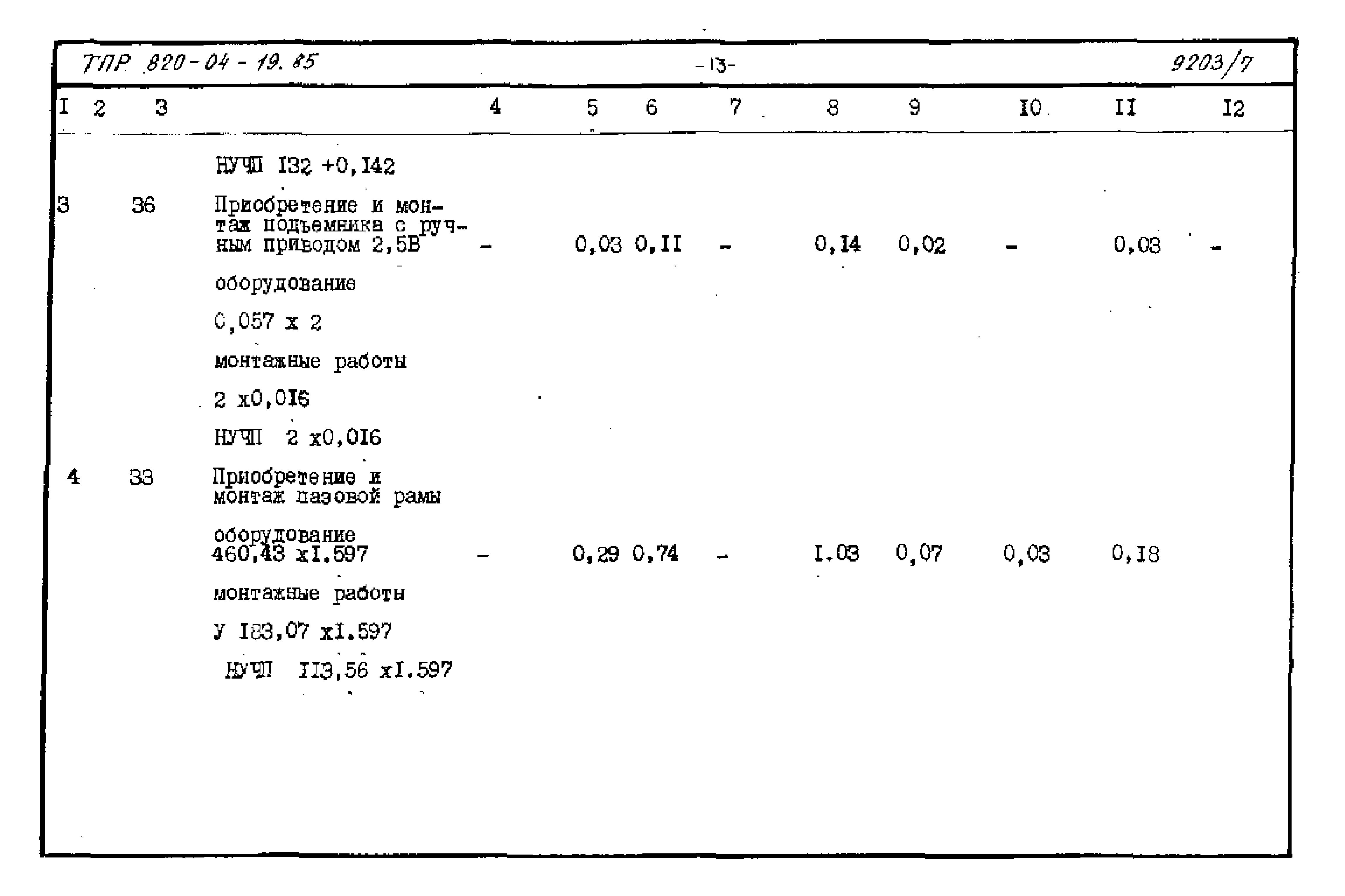 Типовые проектные решения 820-04-19.85