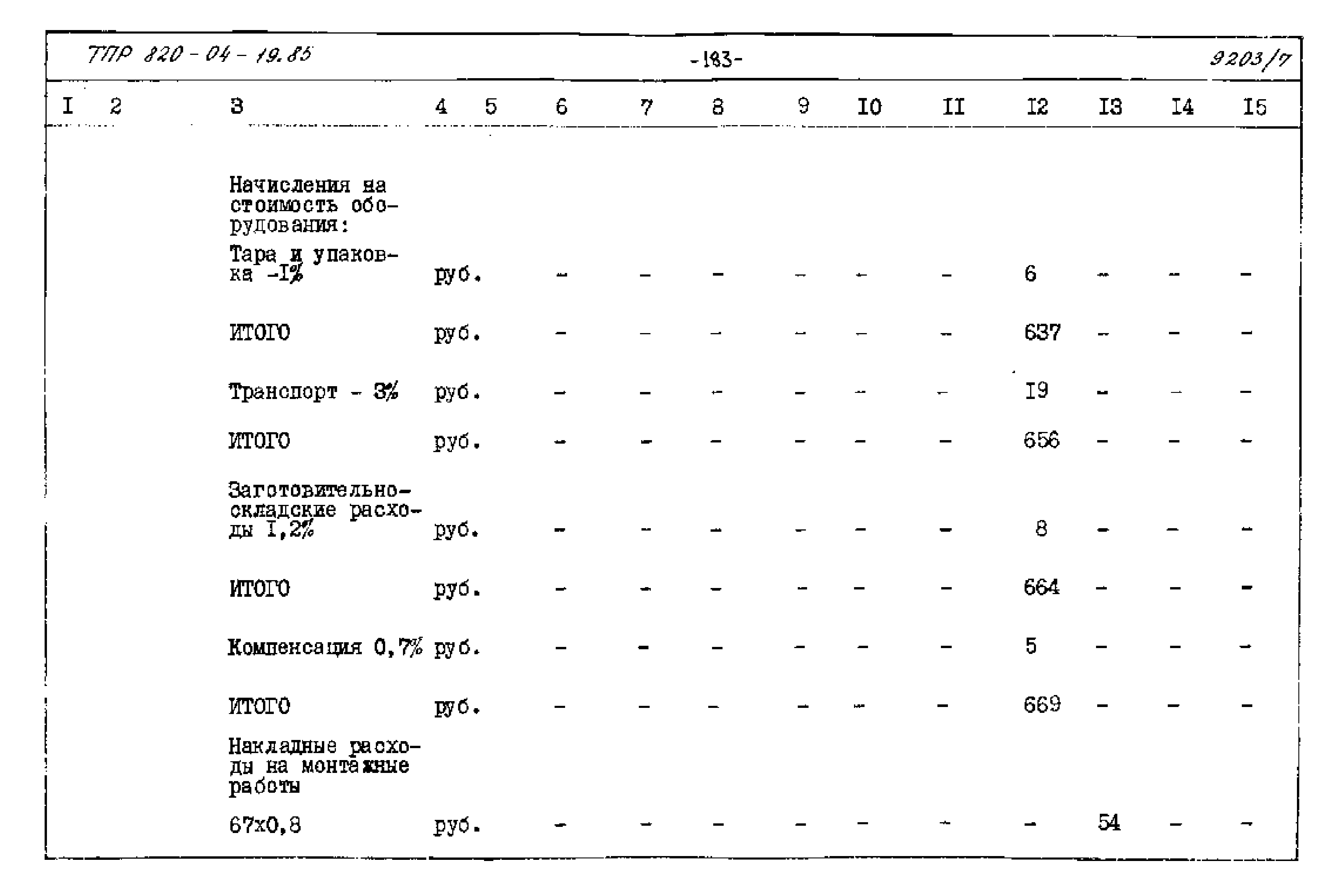 Типовые проектные решения 820-04-19.85