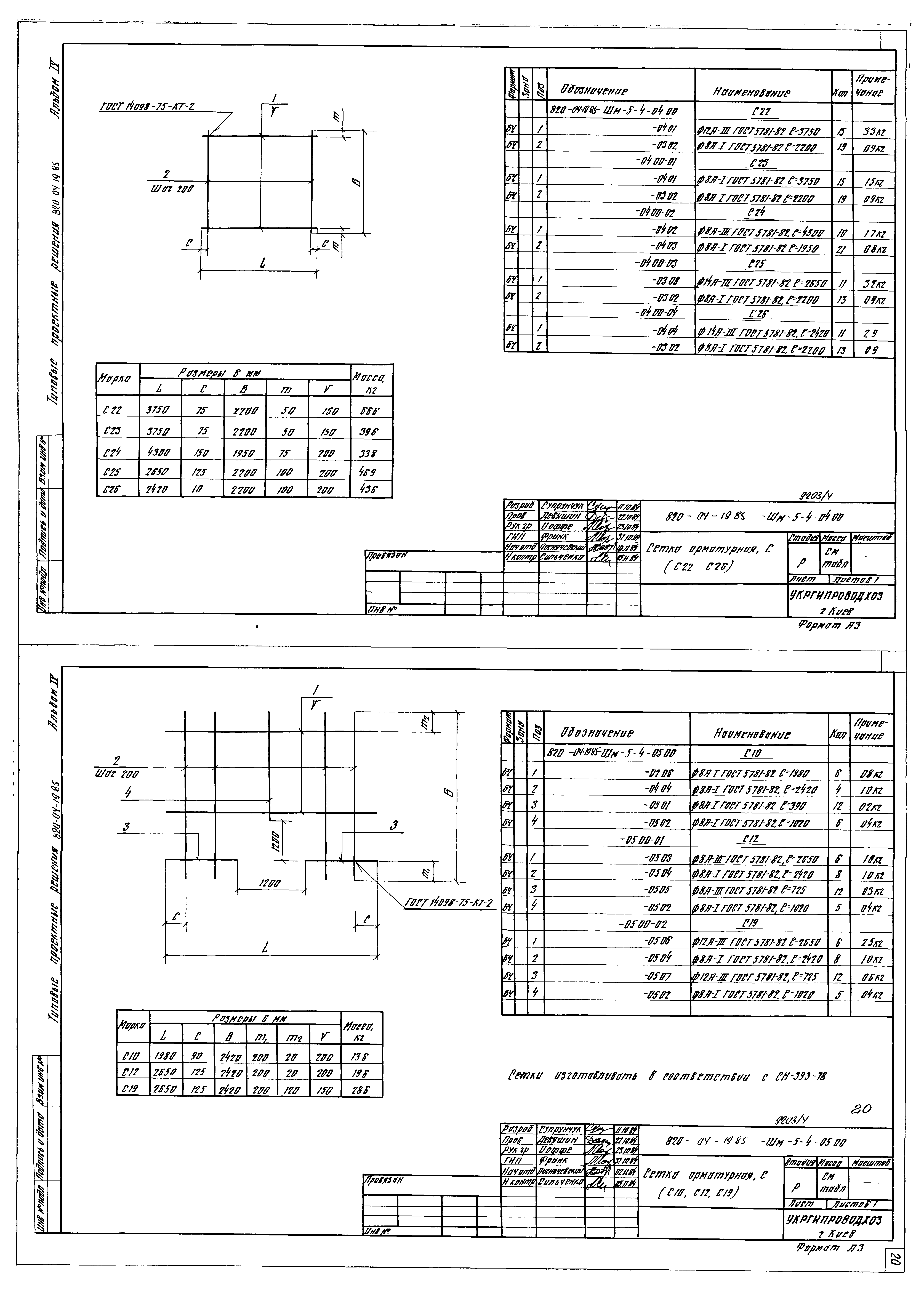 Типовые проектные решения 820-04-19.85