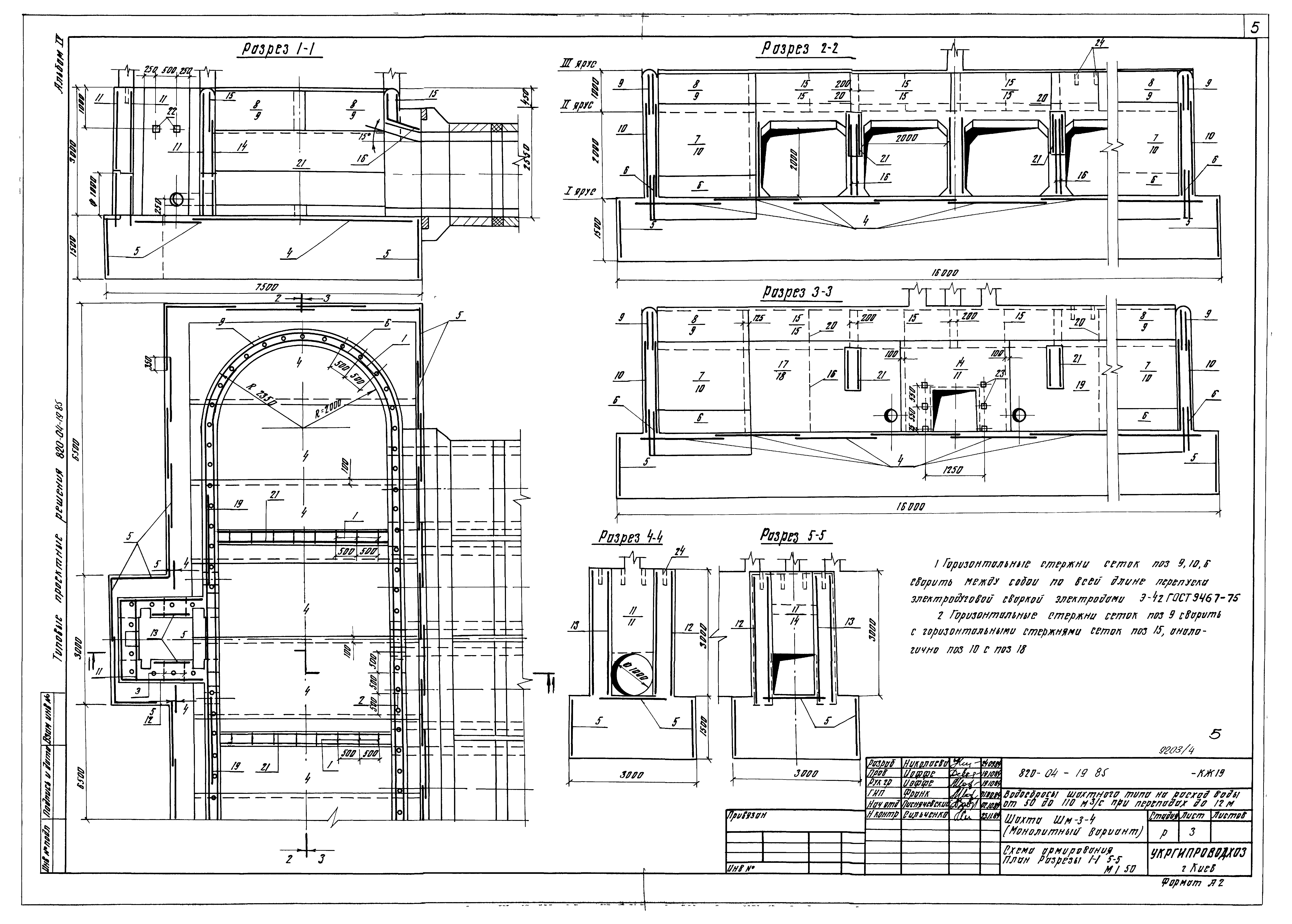 Типовые проектные решения 820-04-19.85