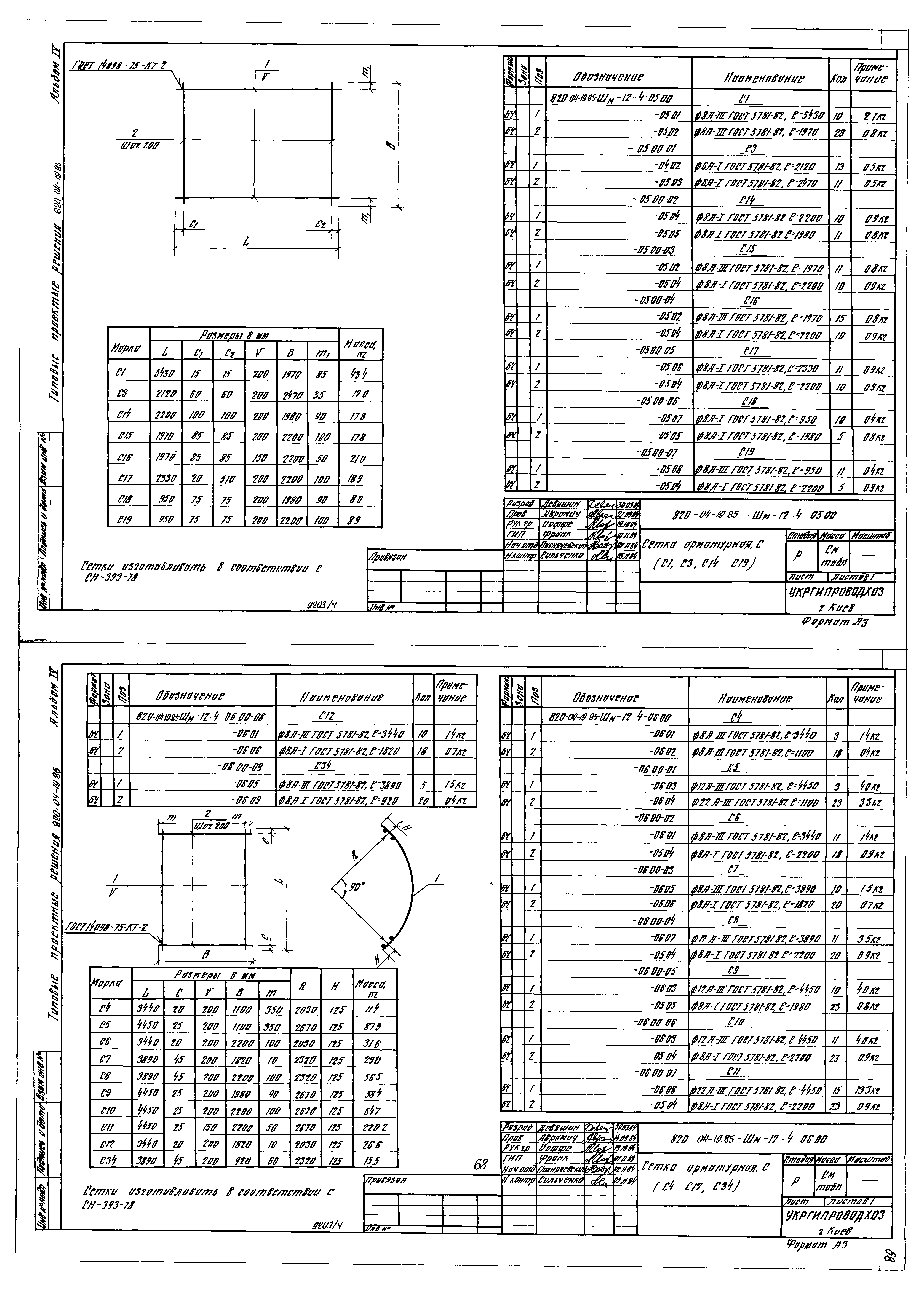 Типовые проектные решения 820-04-19.85