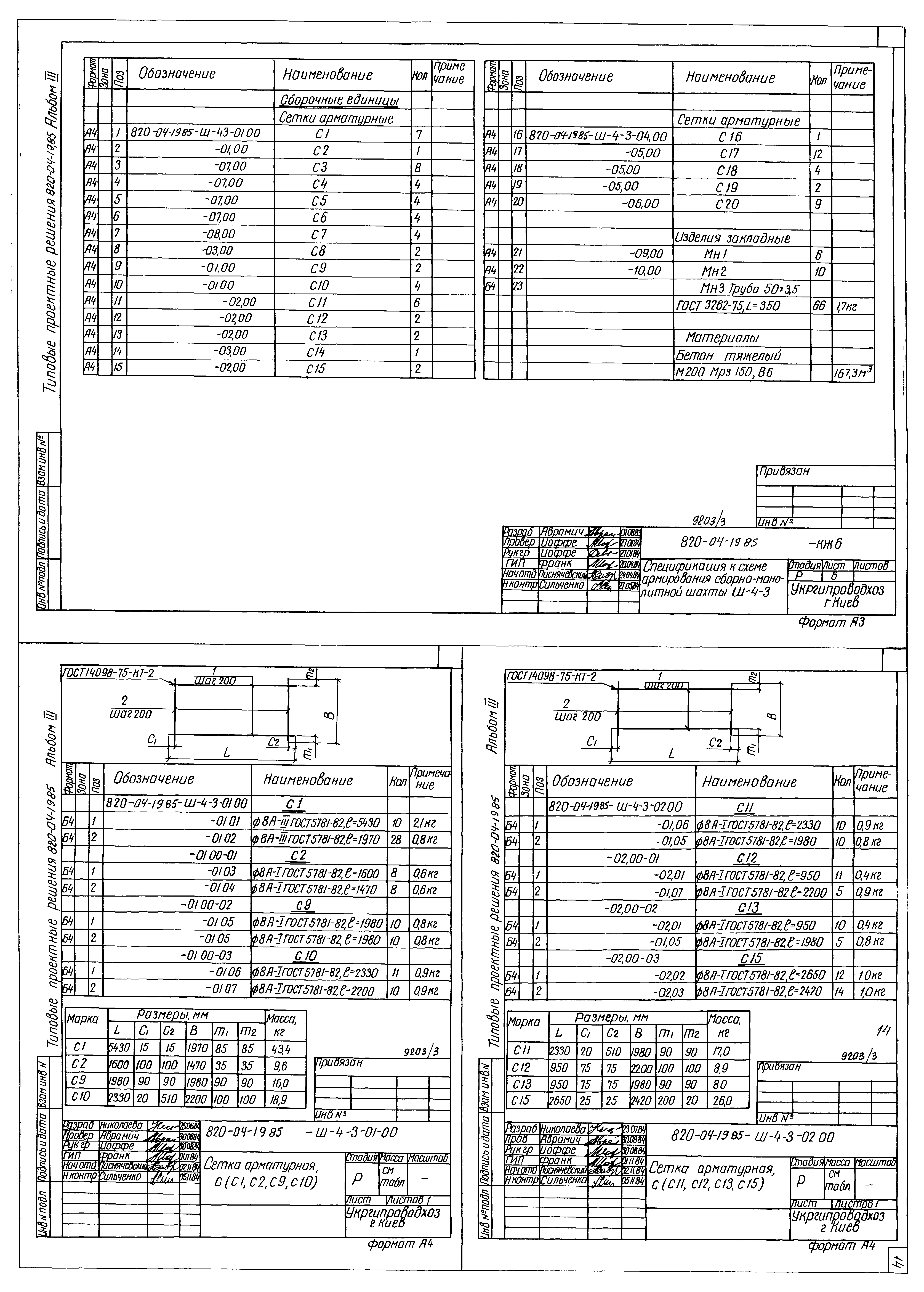 Типовые проектные решения 820-04-19.85