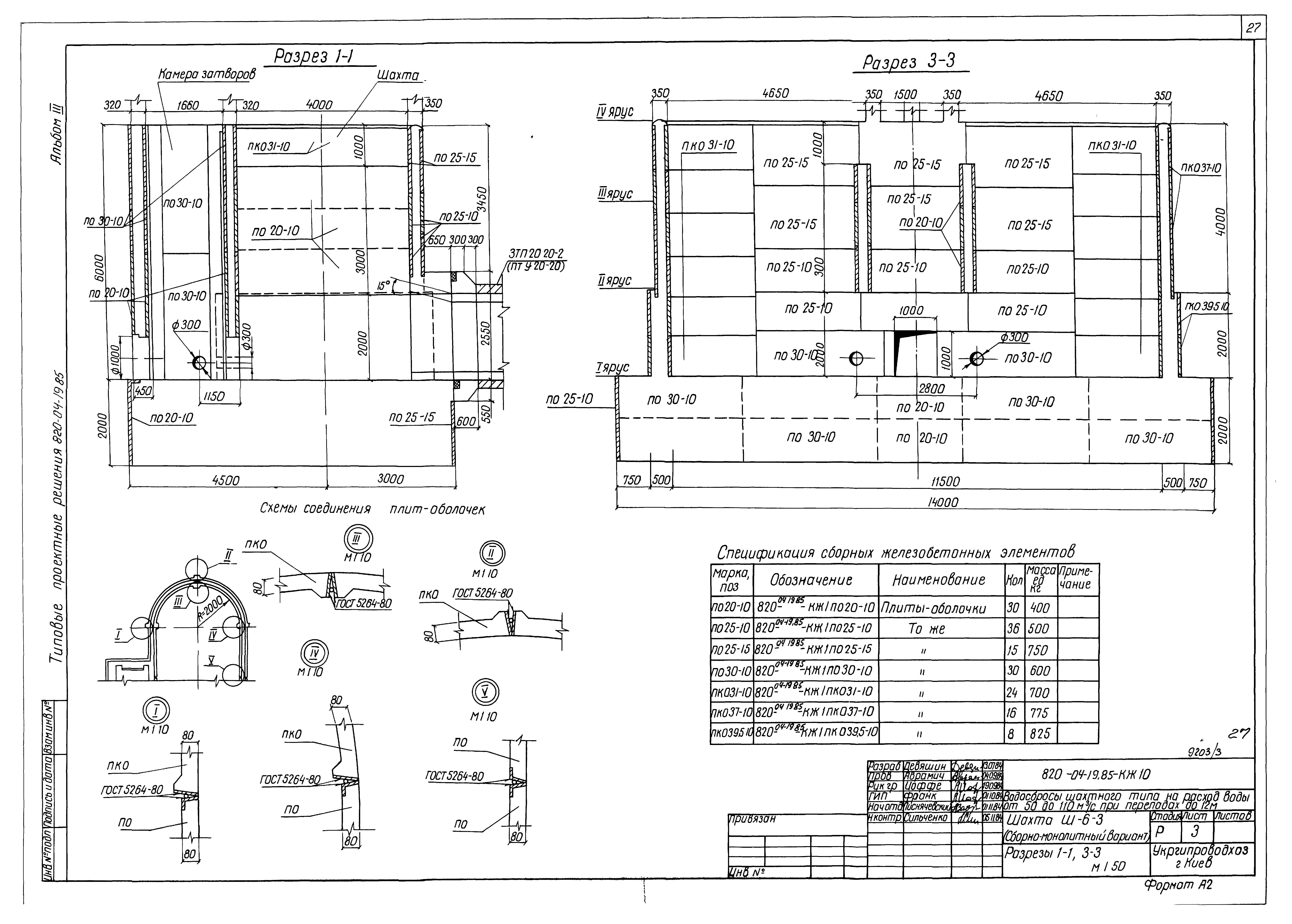 Типовые проектные решения 820-04-19.85