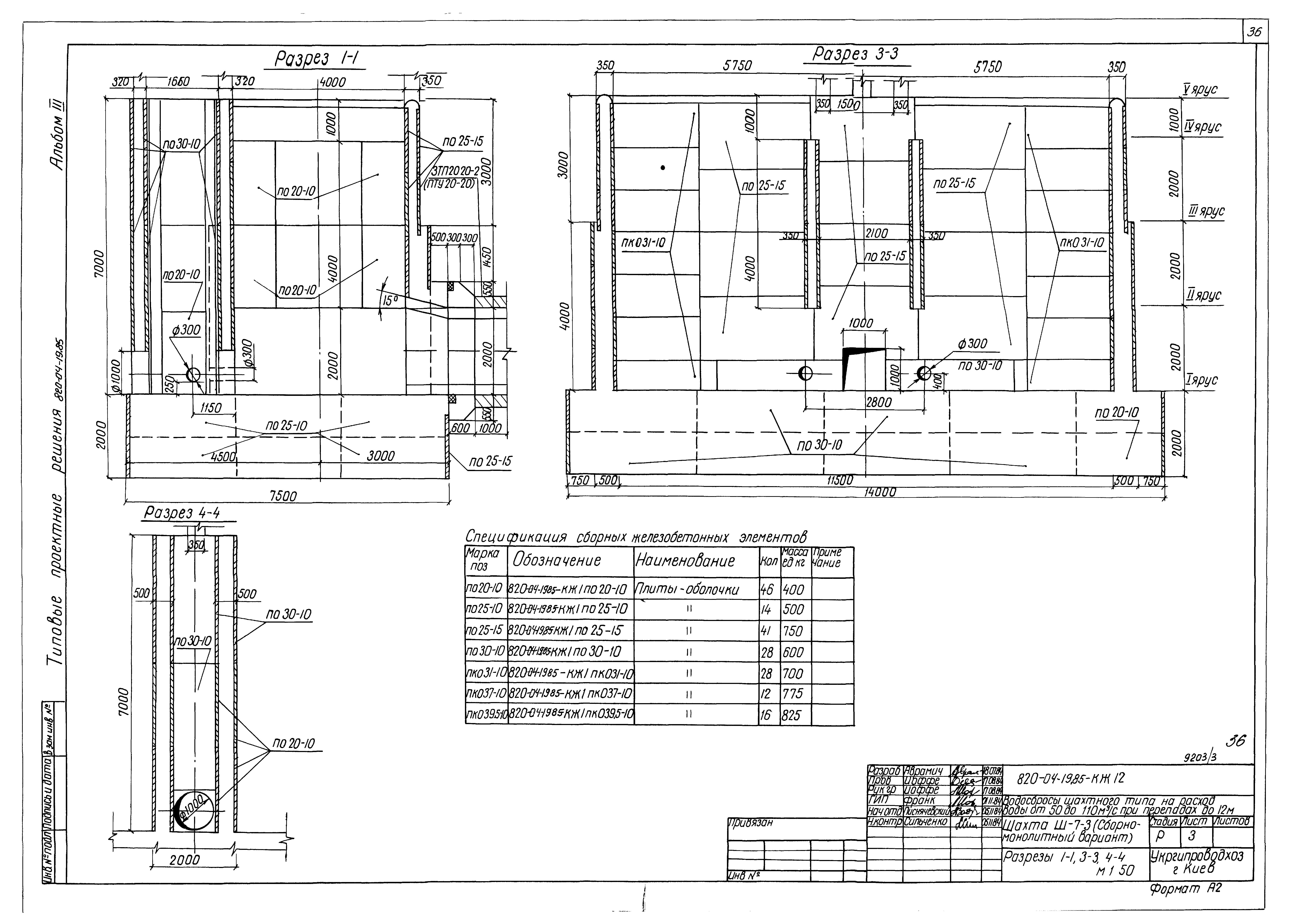 Типовые проектные решения 820-04-19.85