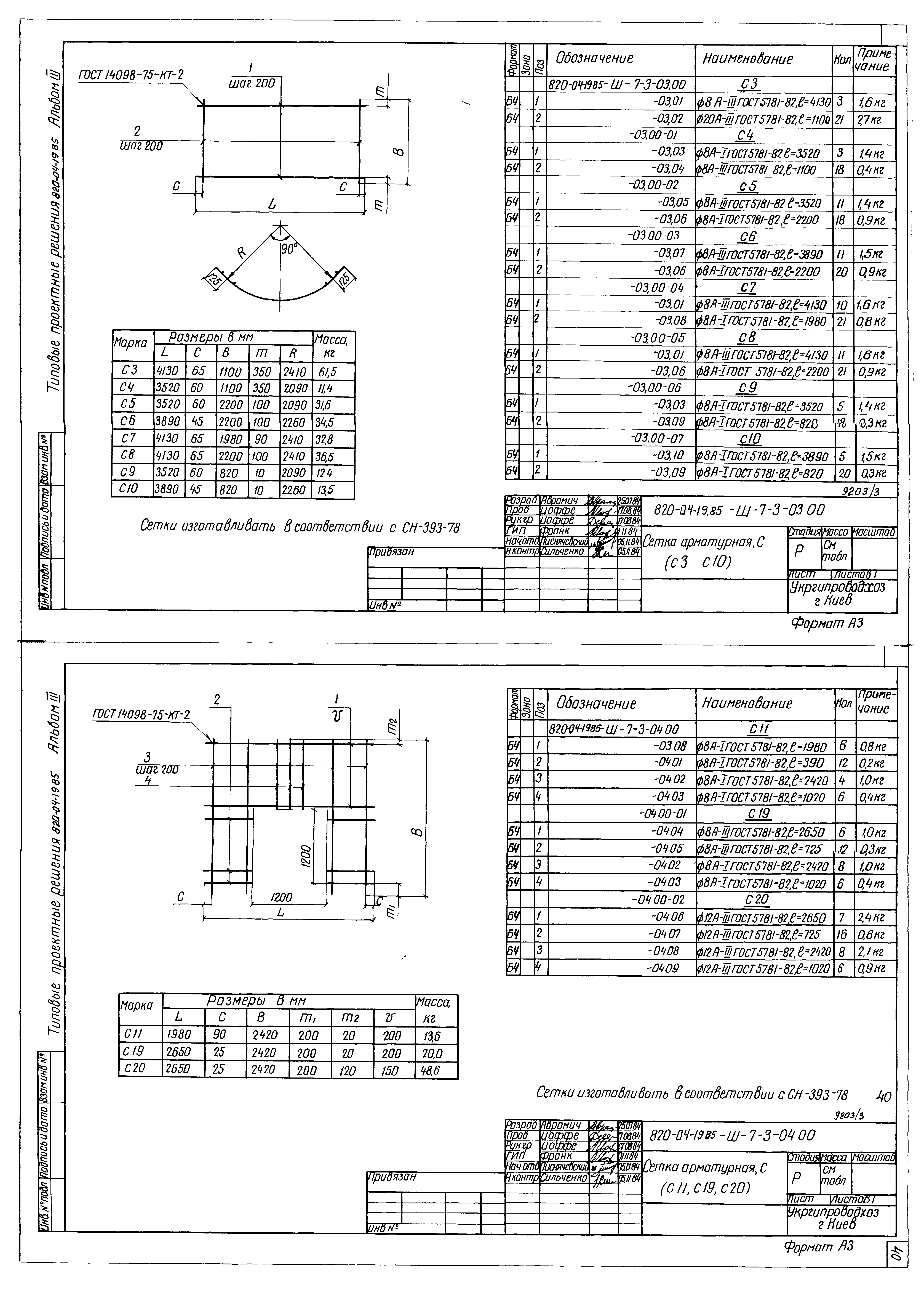Типовые проектные решения 820-04-19.85