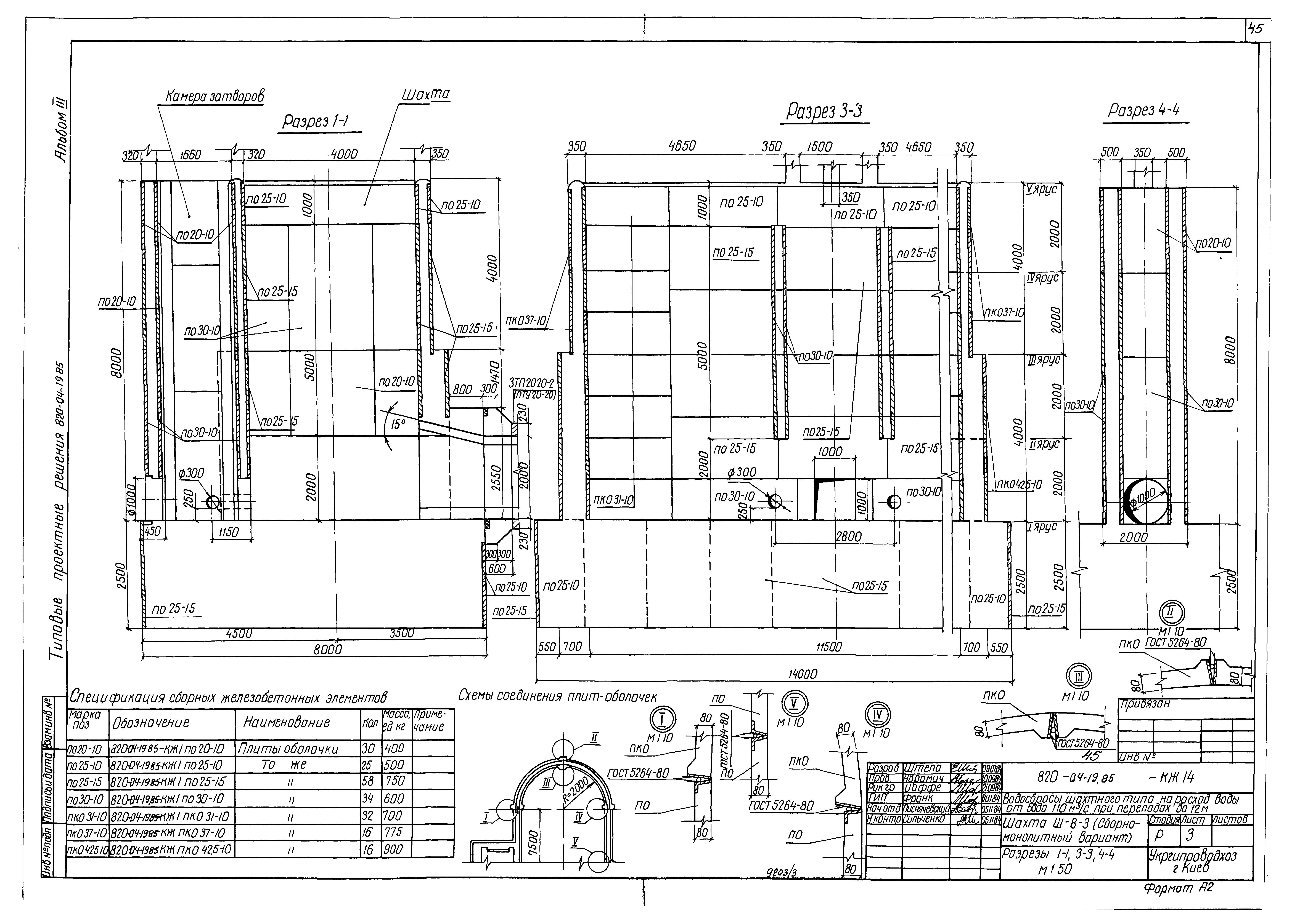 Типовые проектные решения 820-04-19.85