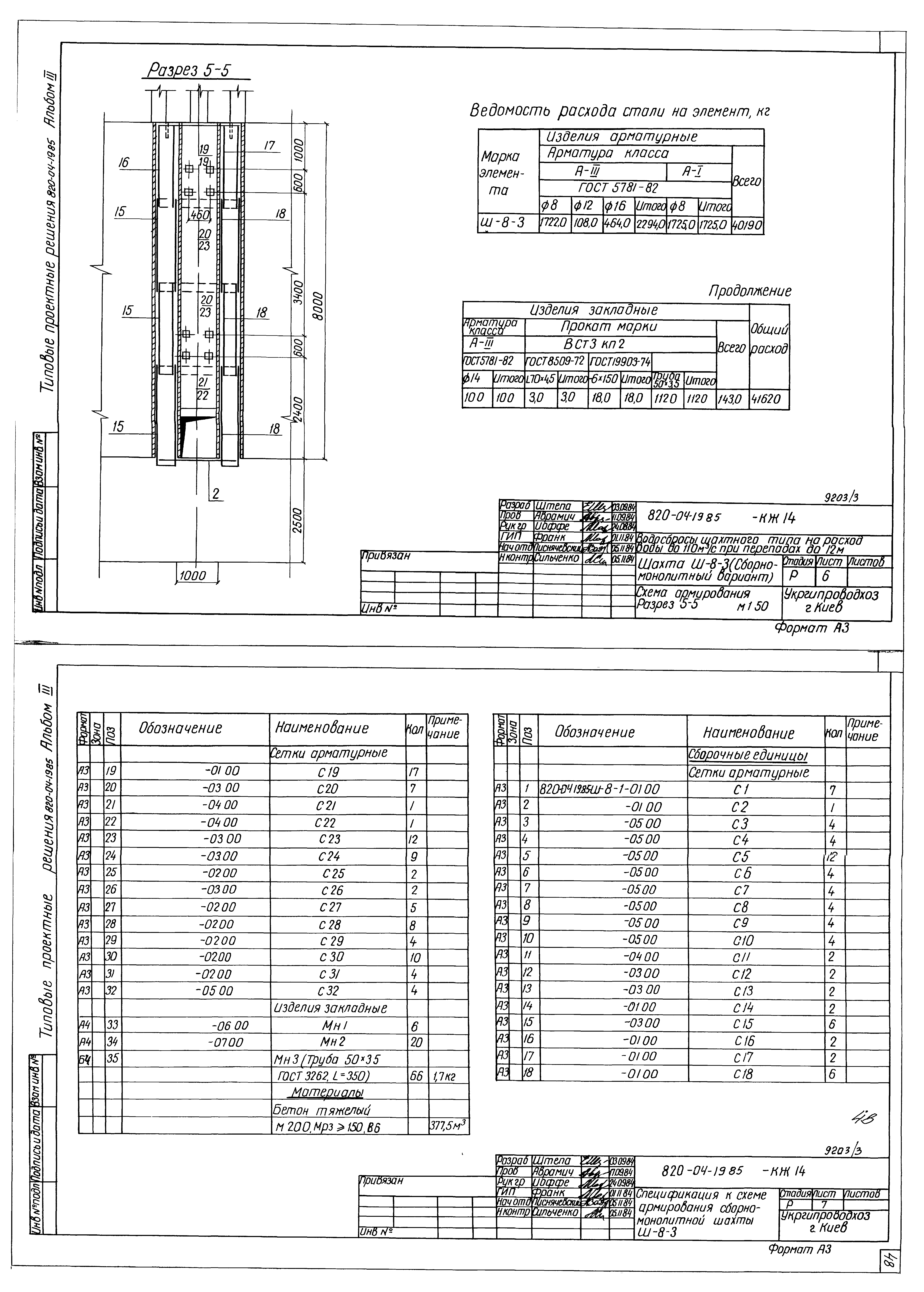 Типовые проектные решения 820-04-19.85