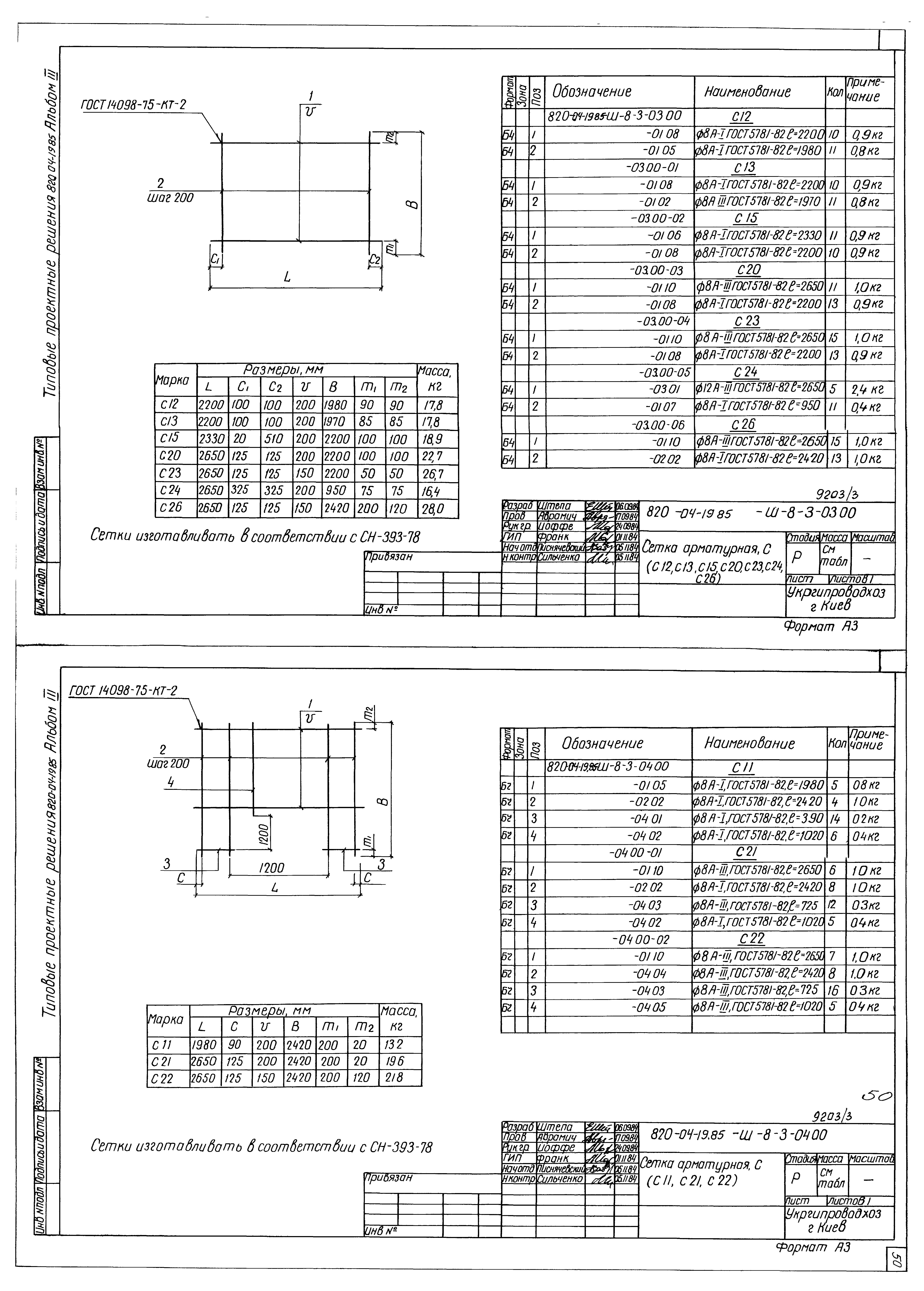 Типовые проектные решения 820-04-19.85