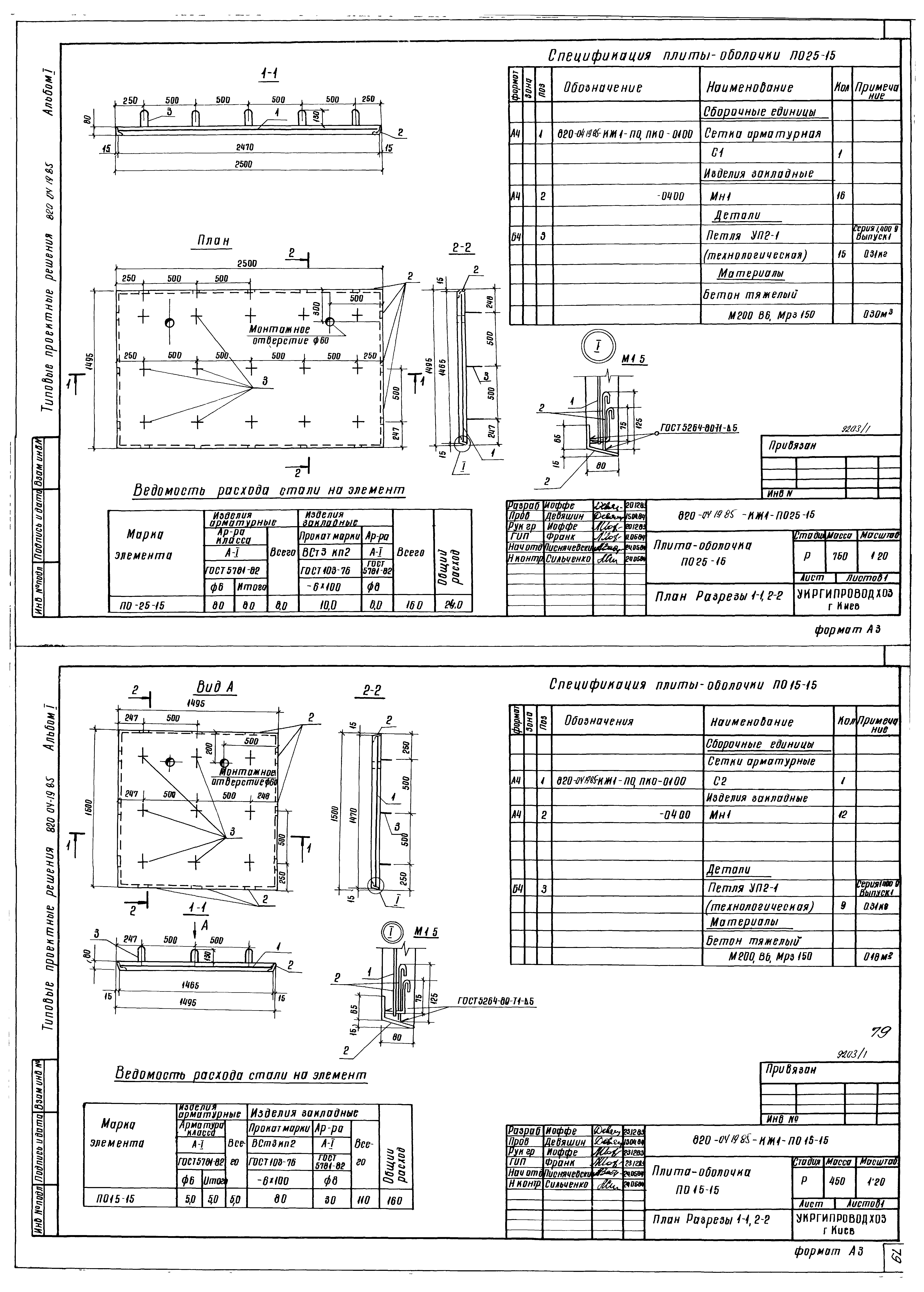 Типовые проектные решения 820-04-19.85