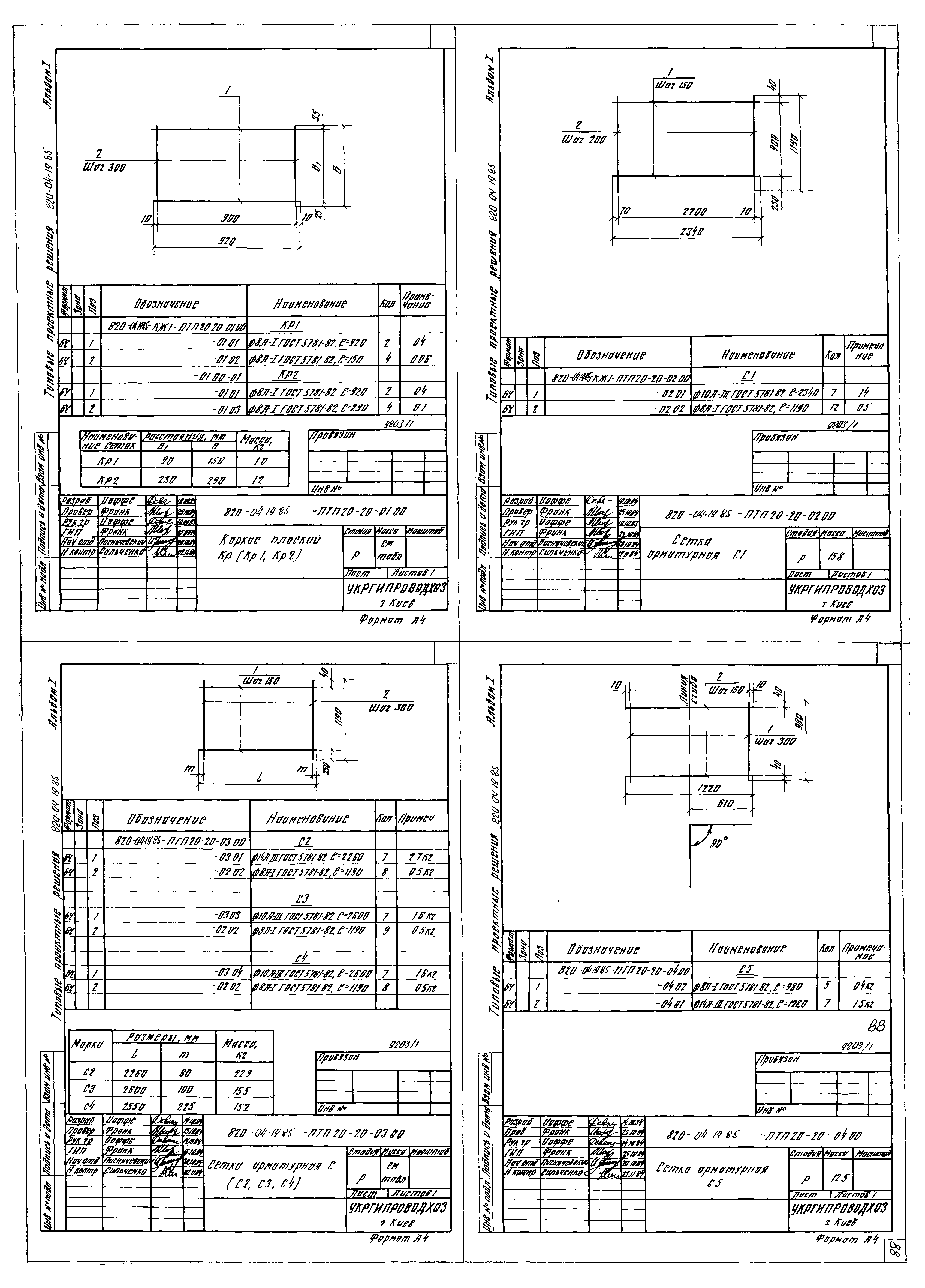 Типовые проектные решения 820-04-19.85