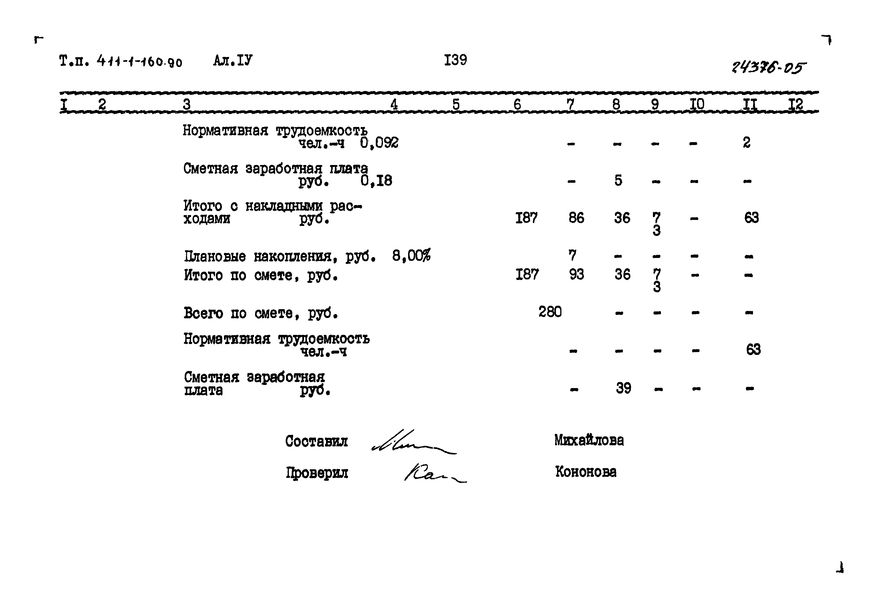 Типовой проект 411-1-160.90