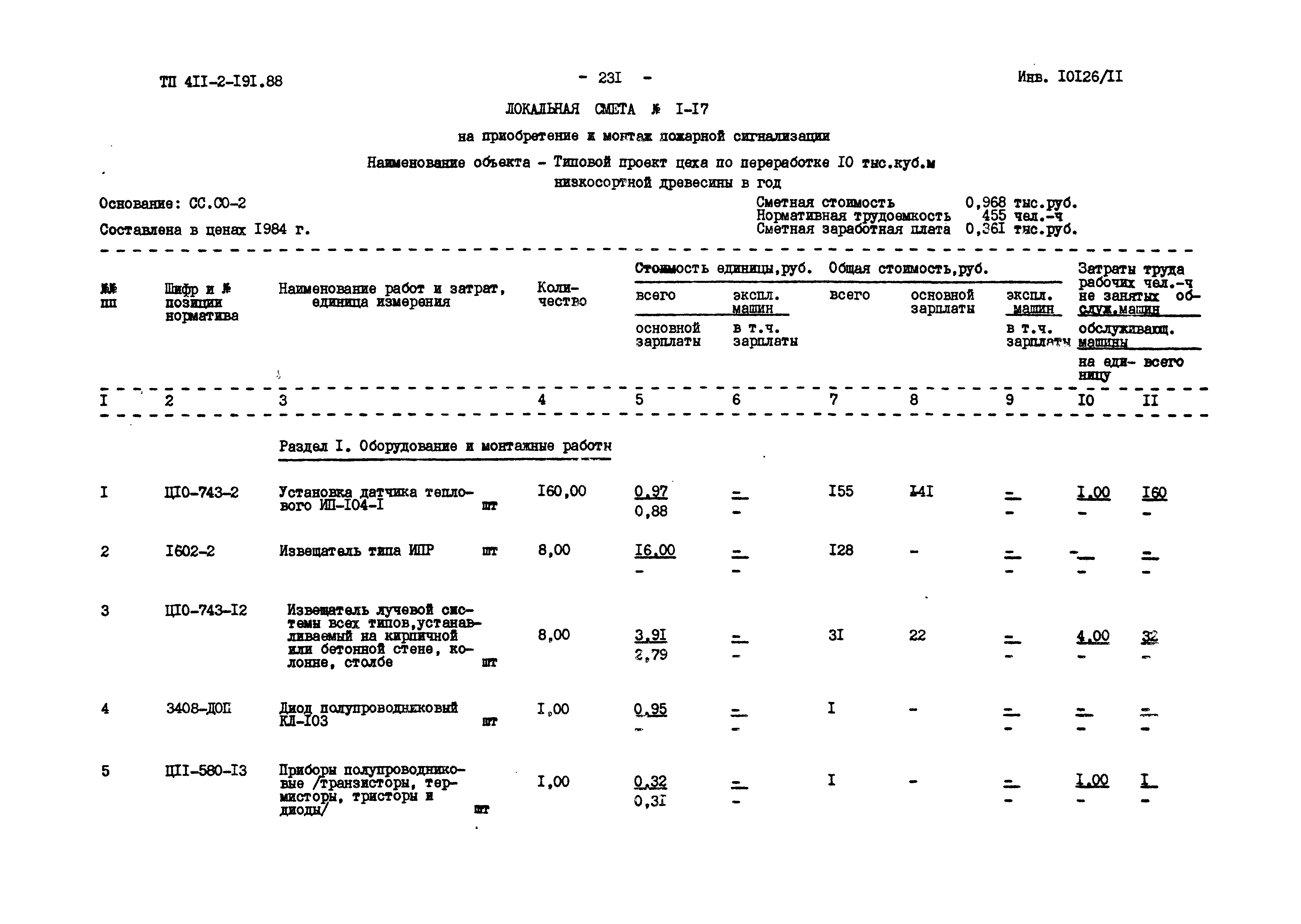 Типовой проект 411-2-191.88