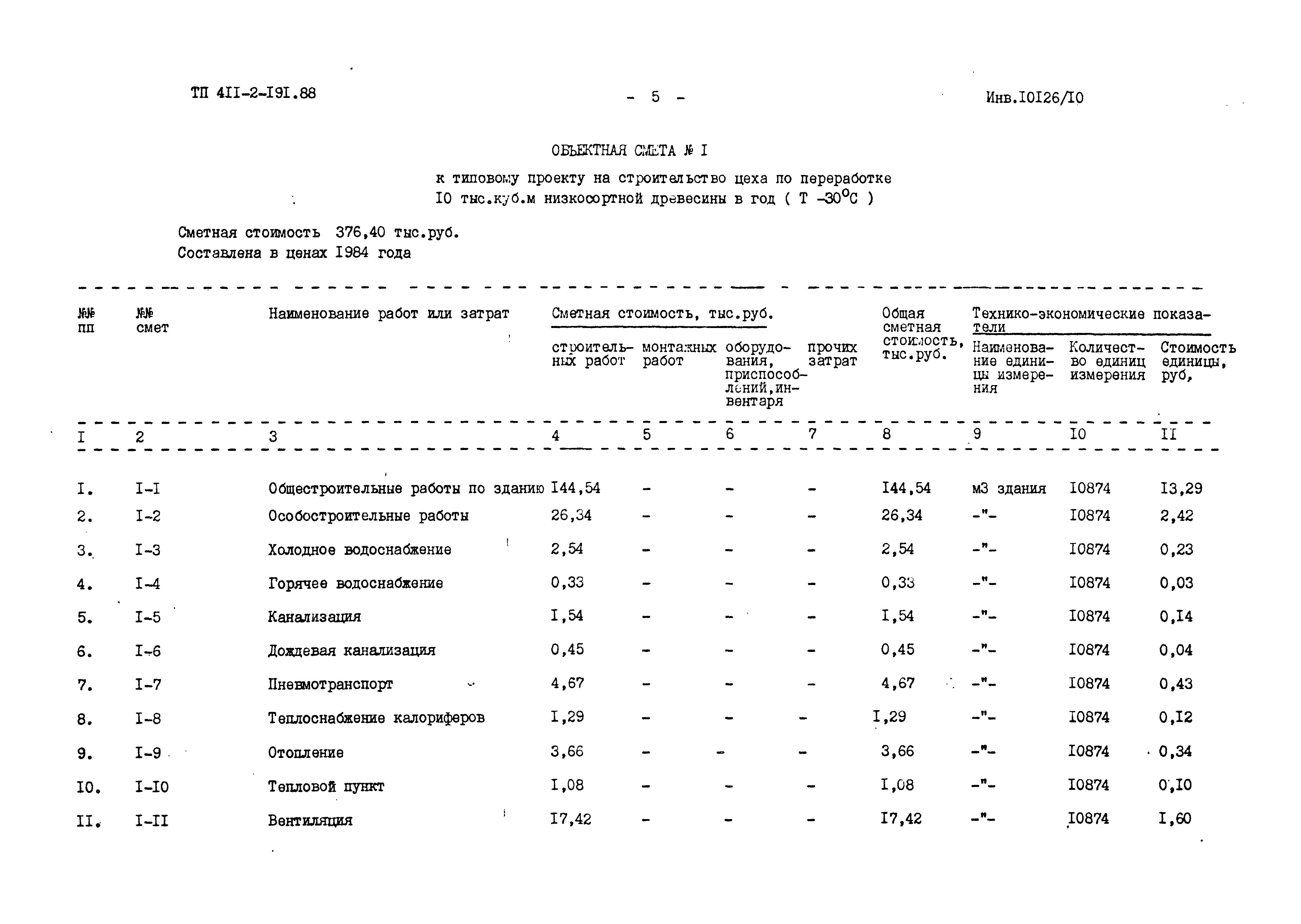 Типовой проект 411-2-191.88