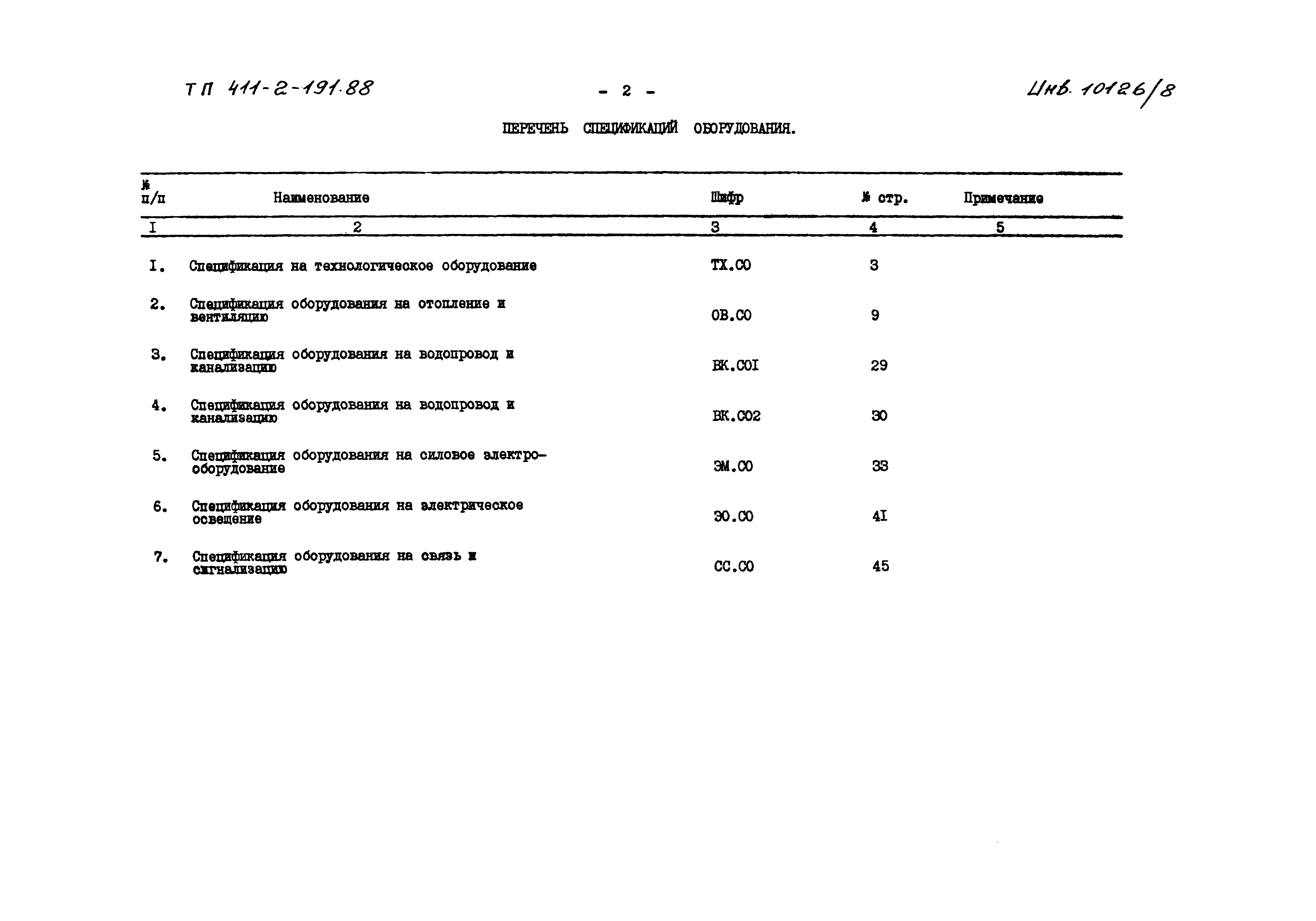 Типовой проект 411-2-191.88