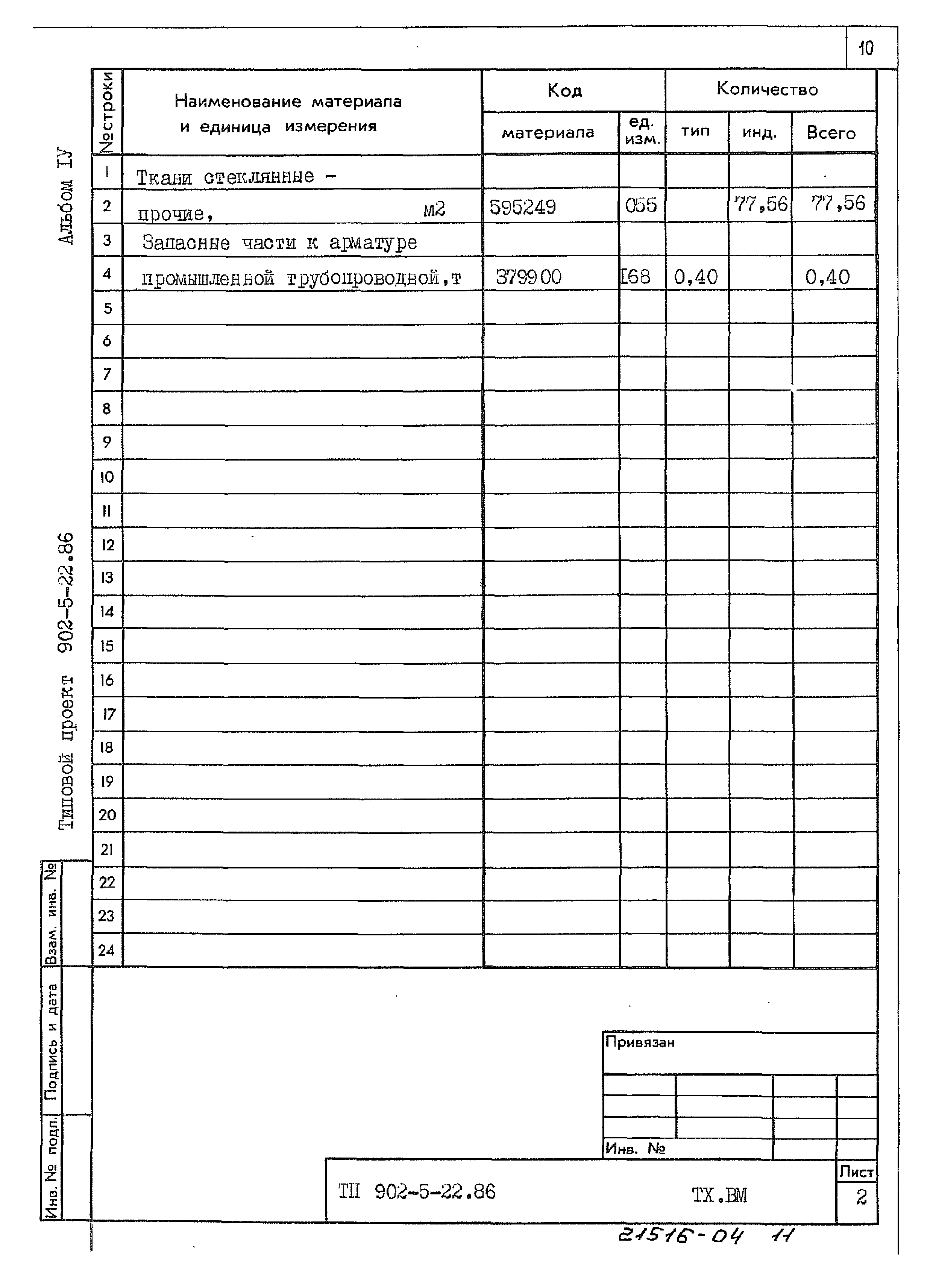 Типовой проект 902-5-22.86