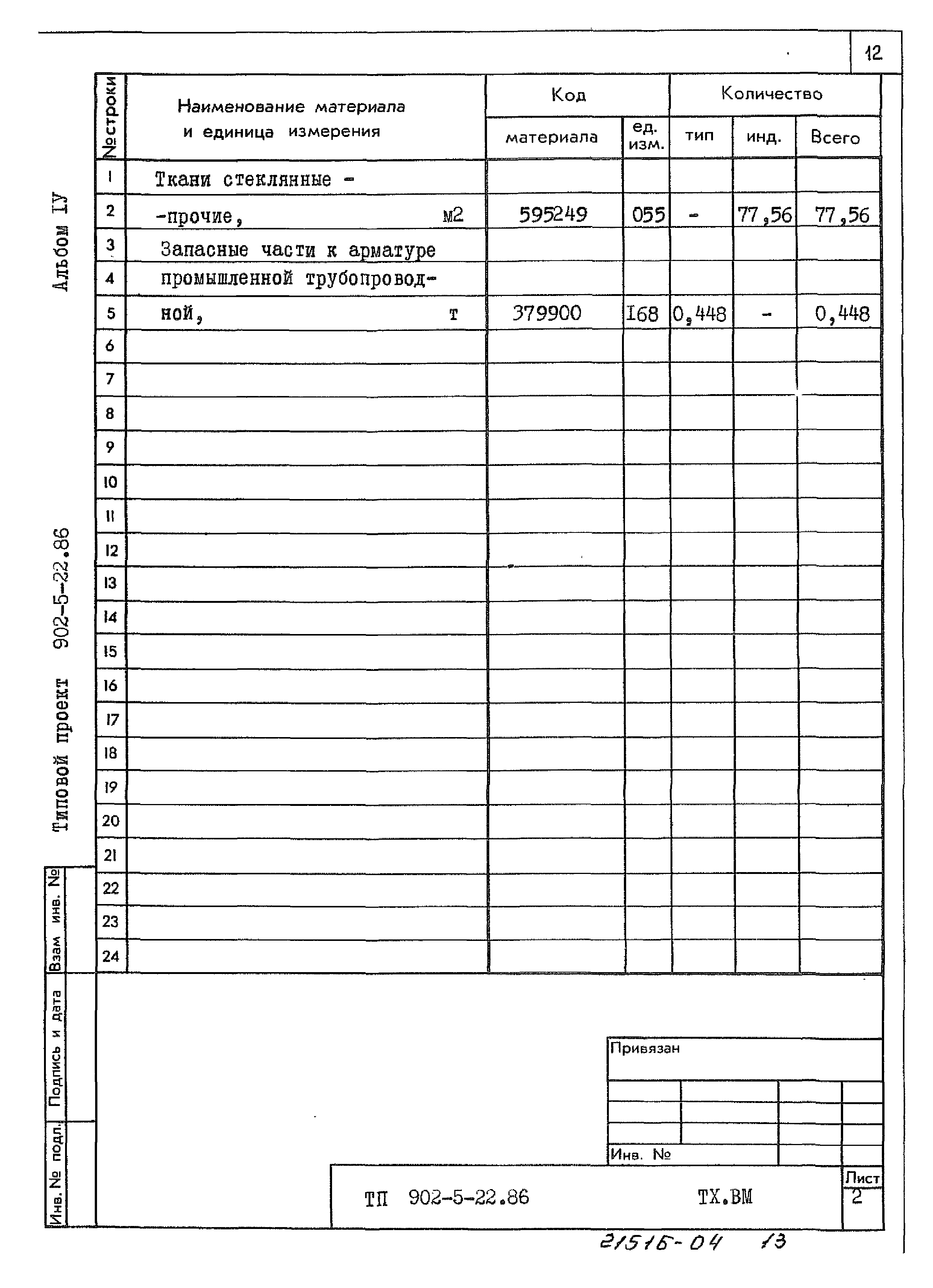 Типовой проект 902-5-22.86
