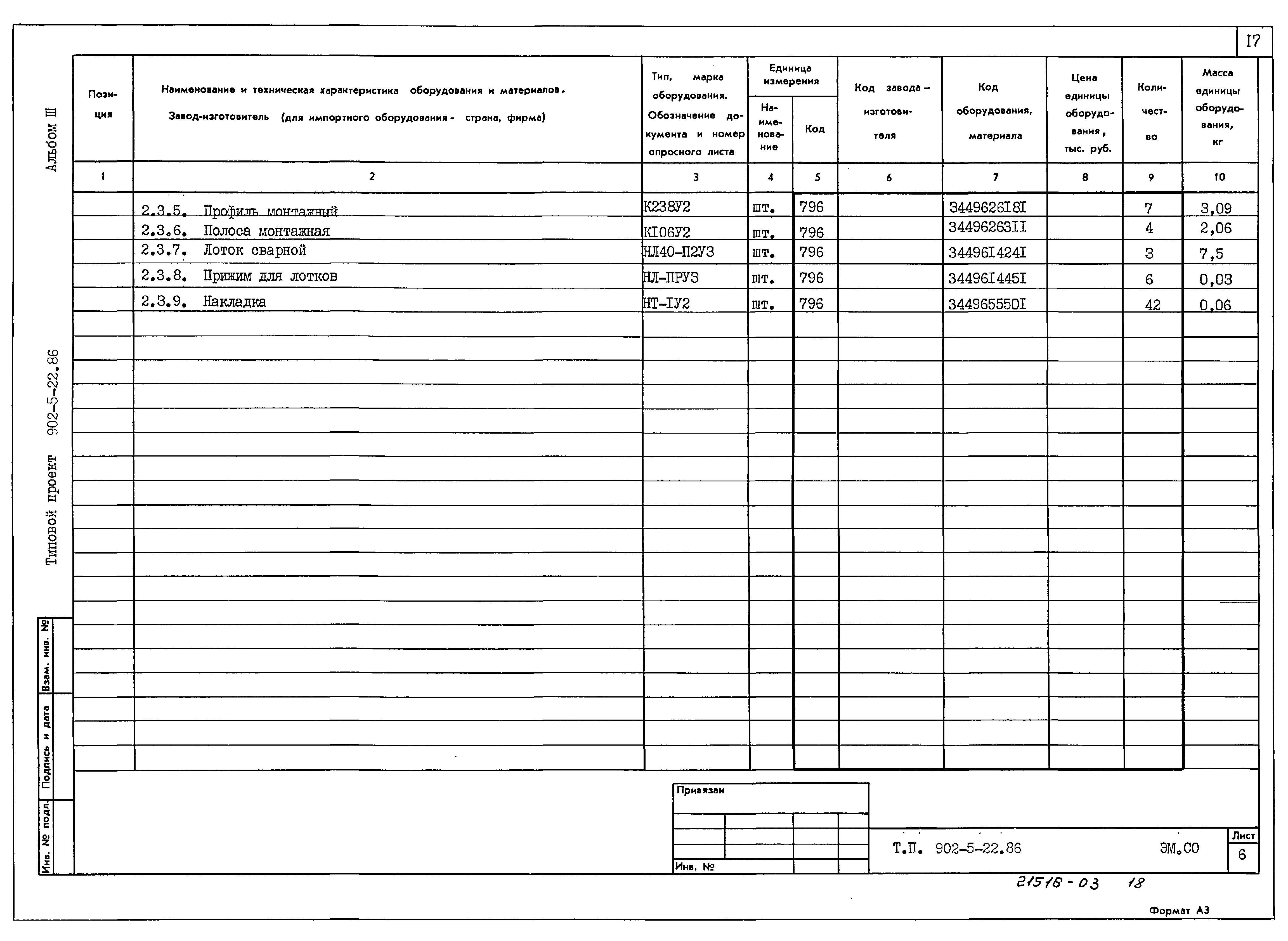 Типовой проект 902-5-22.86