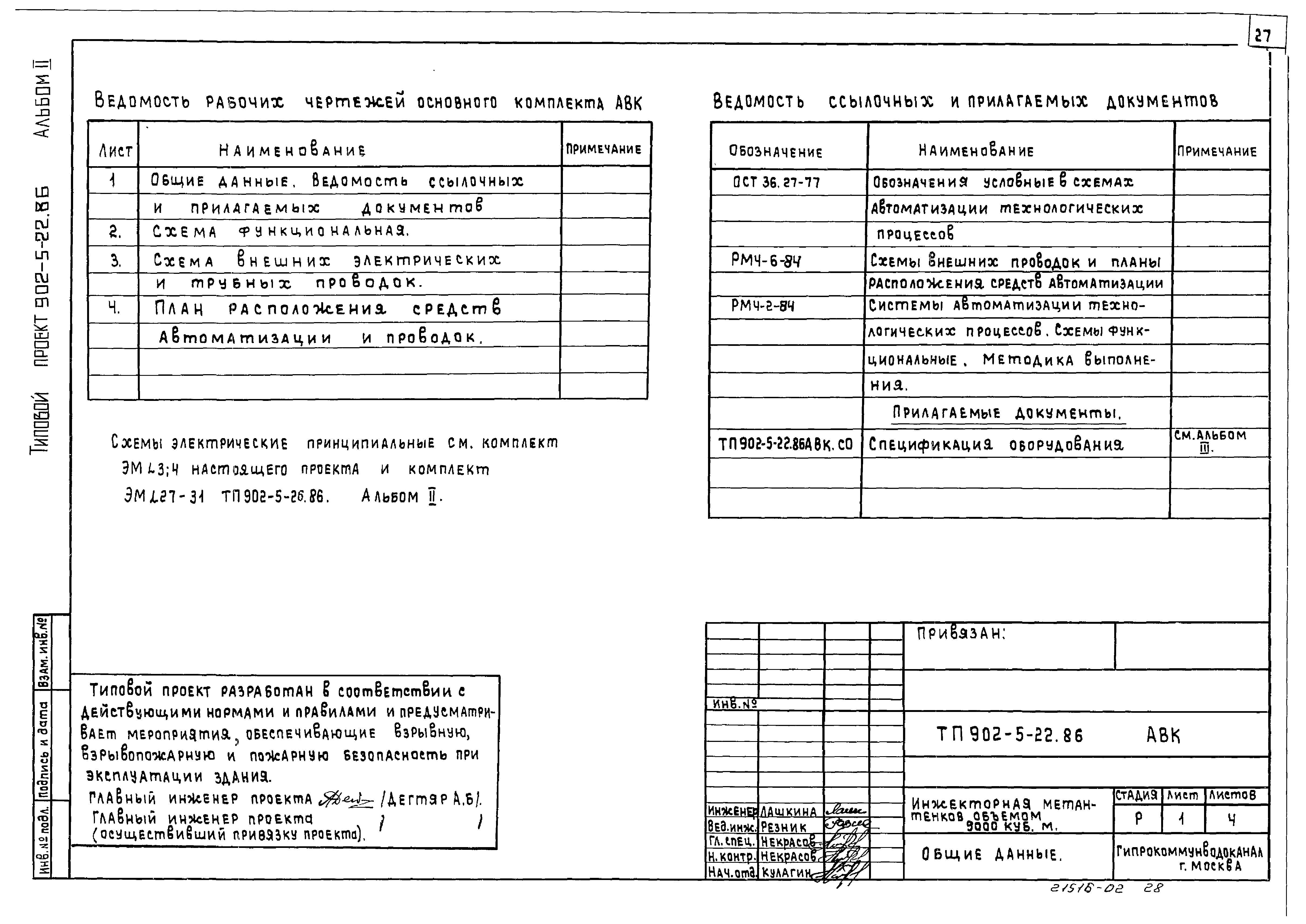Типовой проект 902-5-22.86