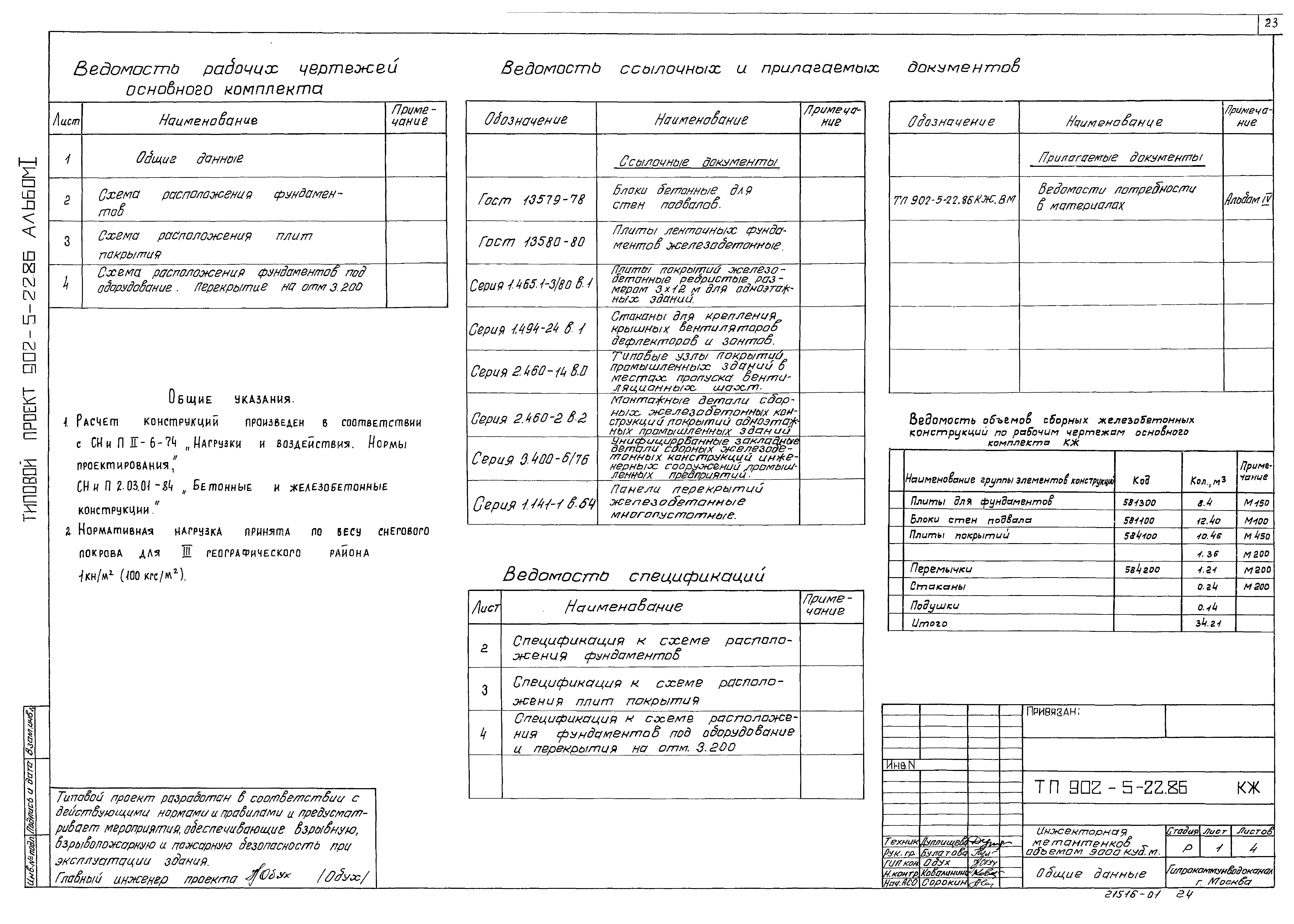 Типовой проект 902-5-22.86