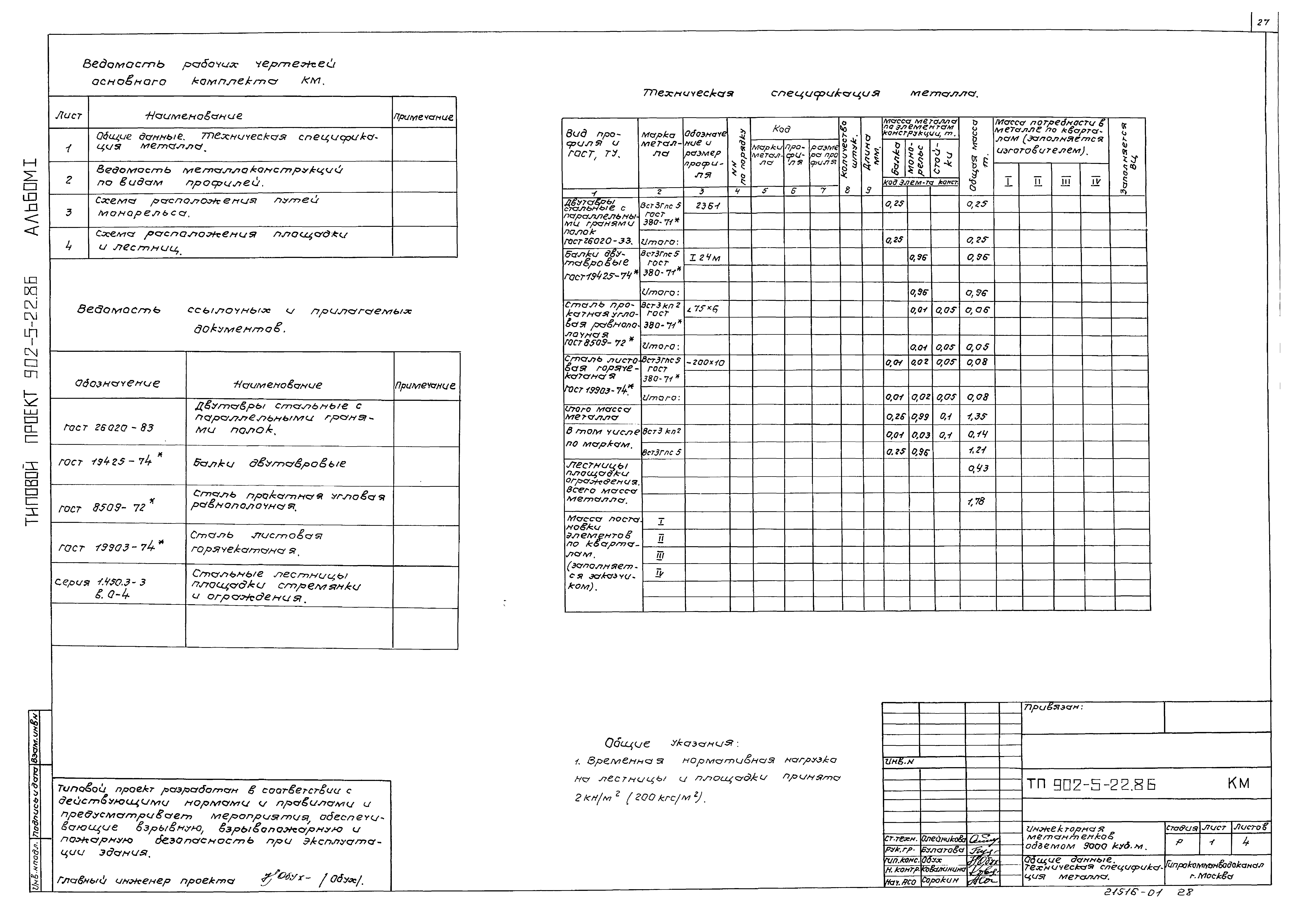 Типовой проект 902-5-22.86