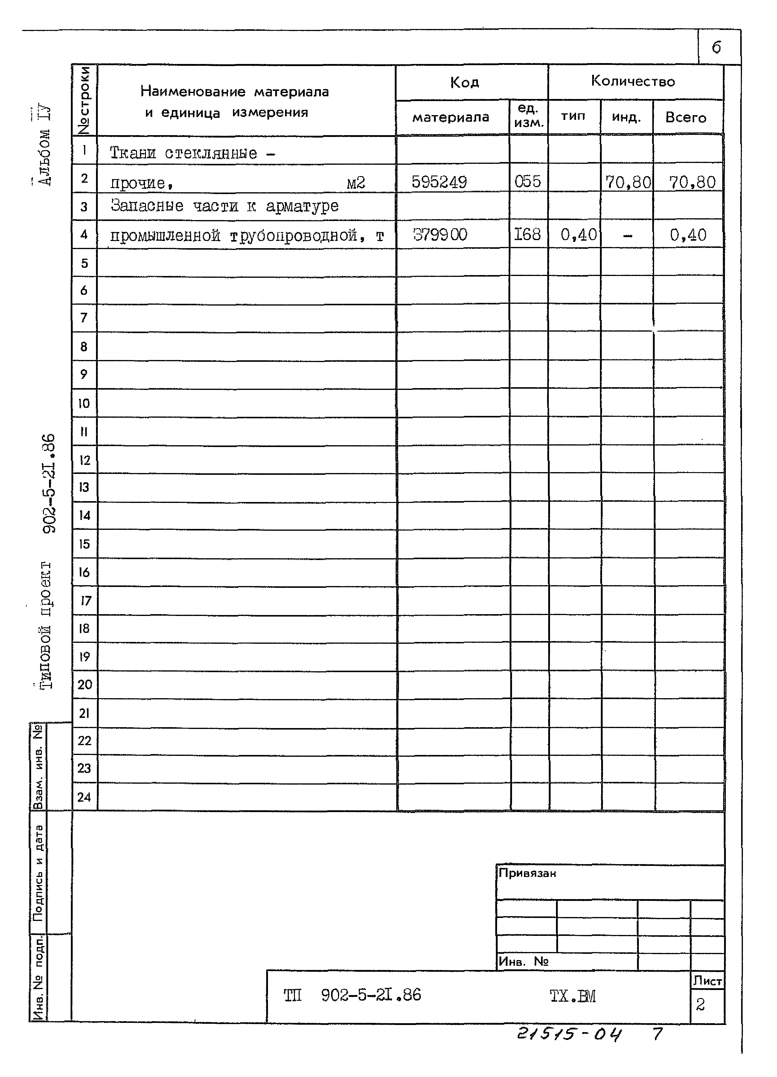 Типовой проект 902-5-21.86