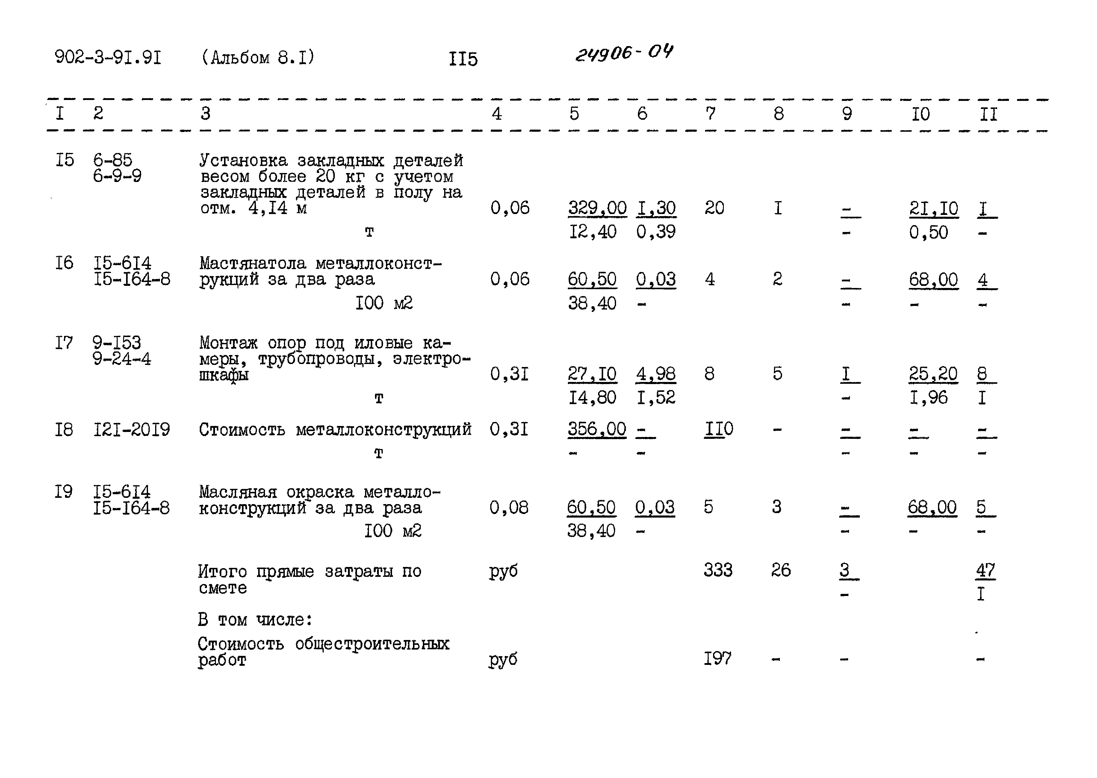 Типовой проект 902-3-91.91