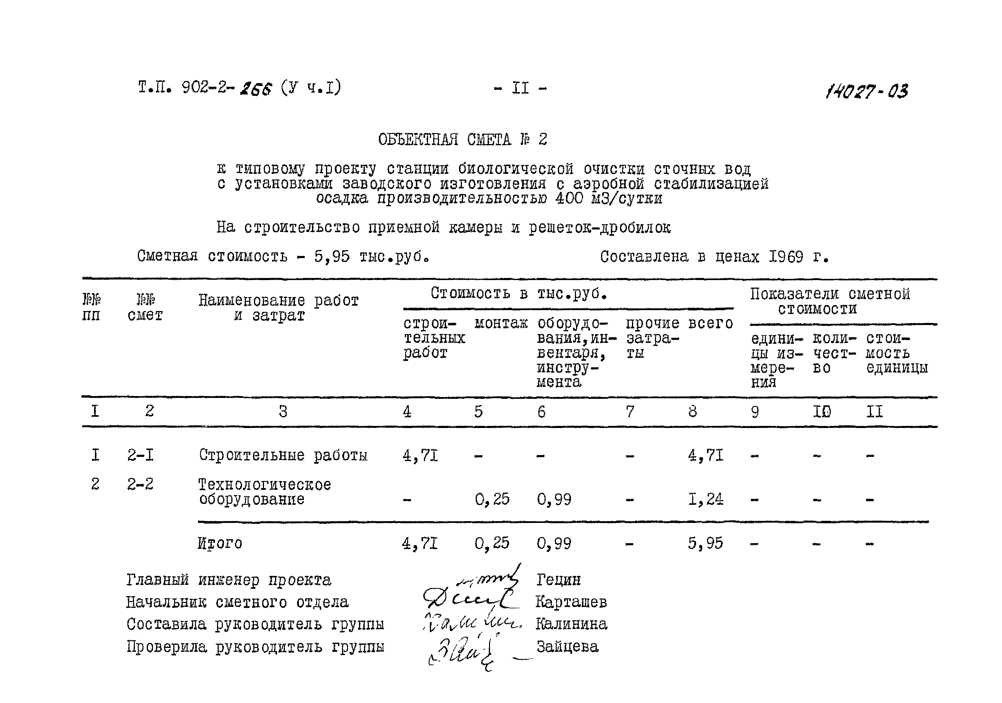 Типовой проект 902-2-266