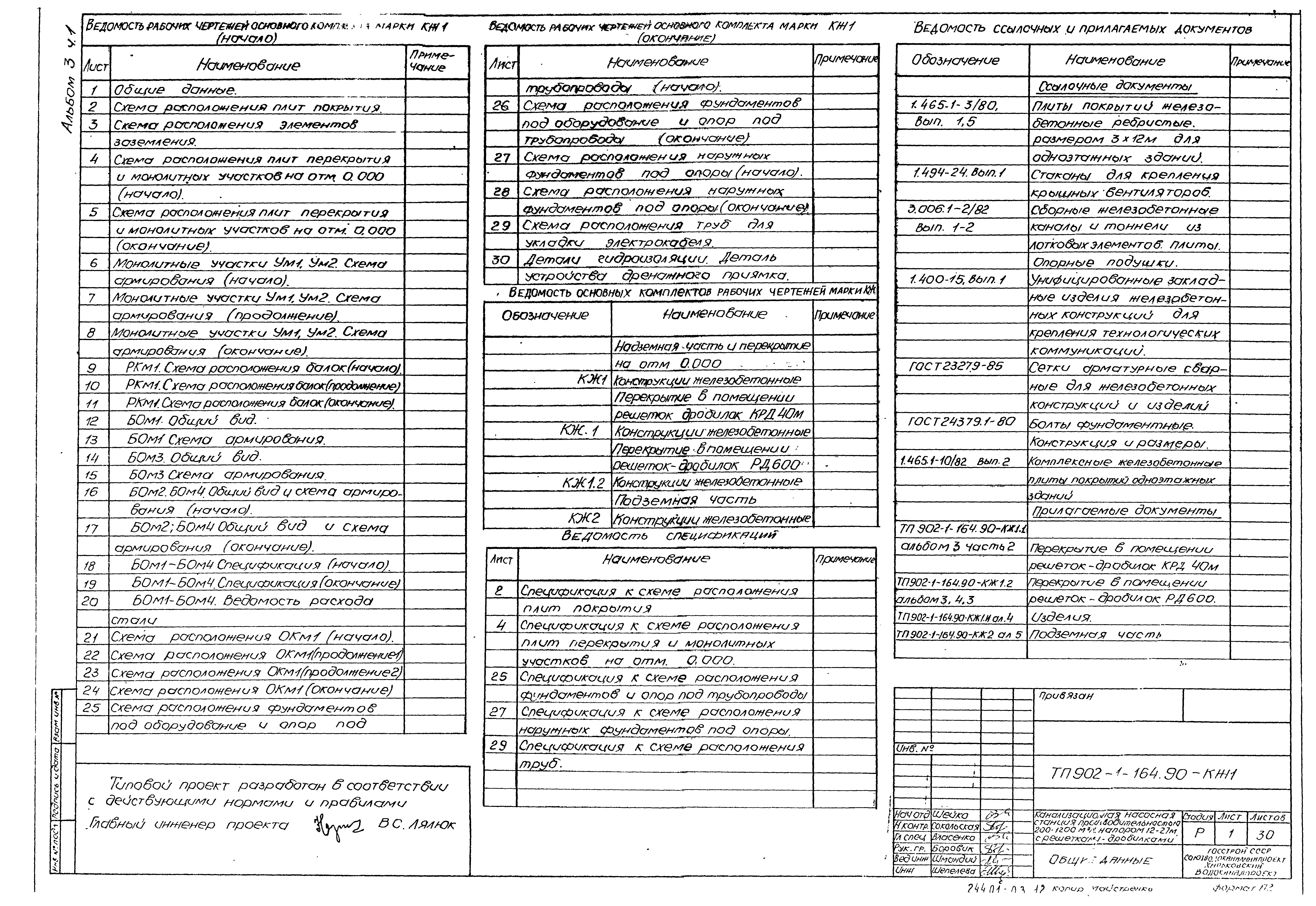 Типовой проект 902-1-166.1.90