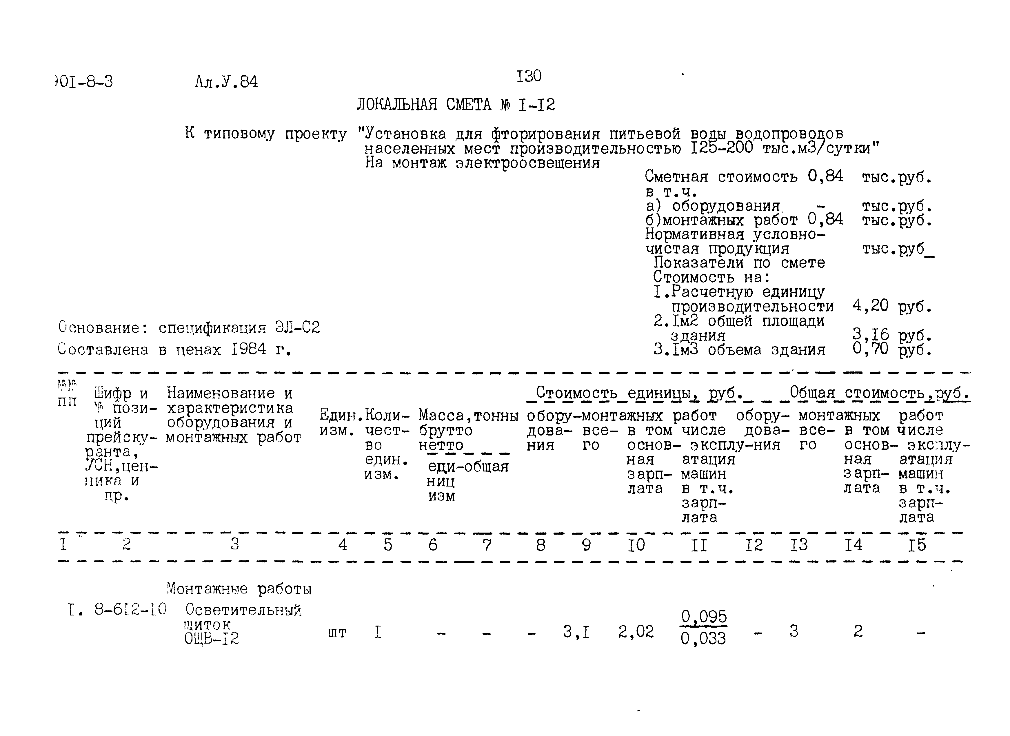 Типовой проект 901-8-3