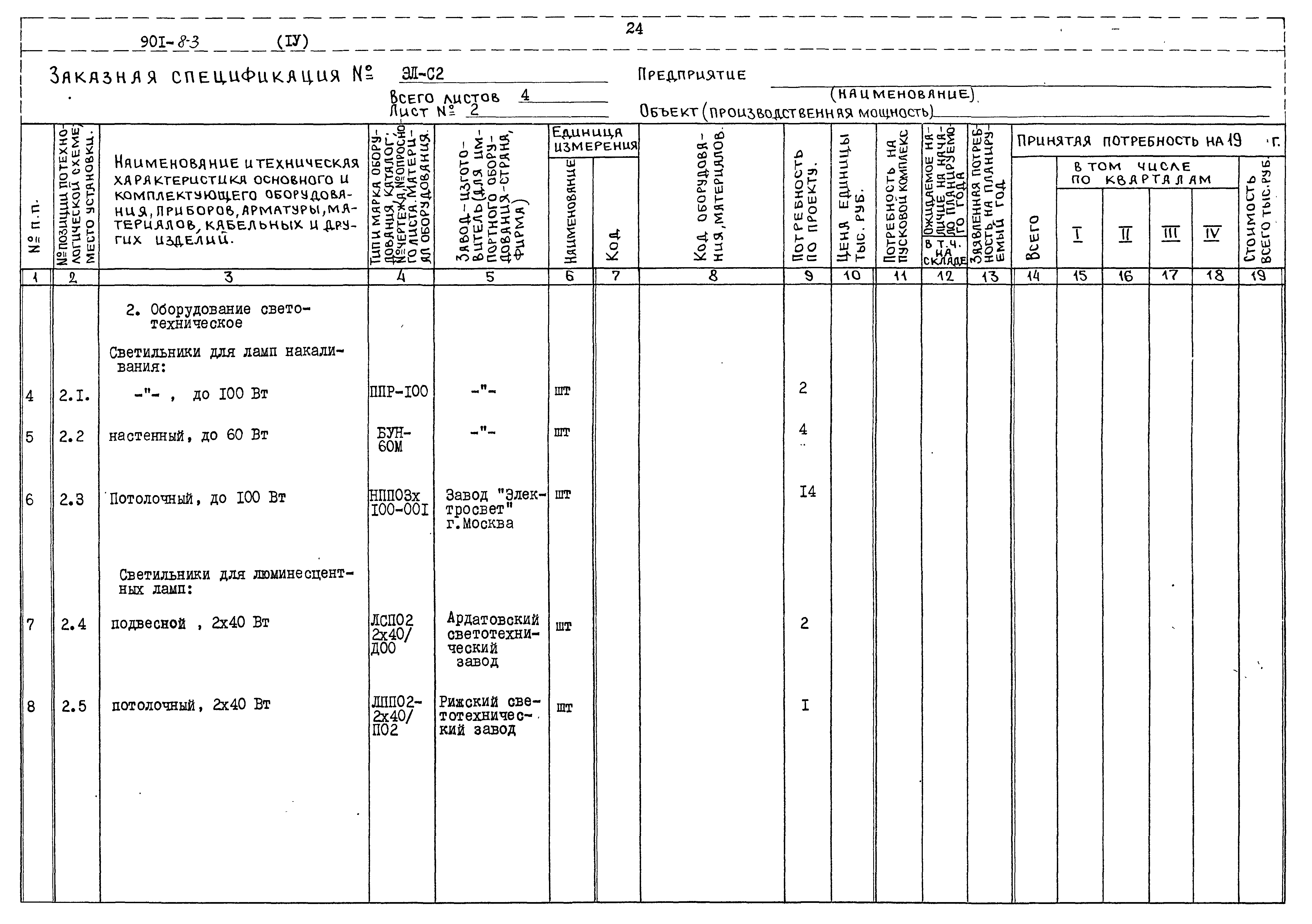 Типовой проект 901-8-3