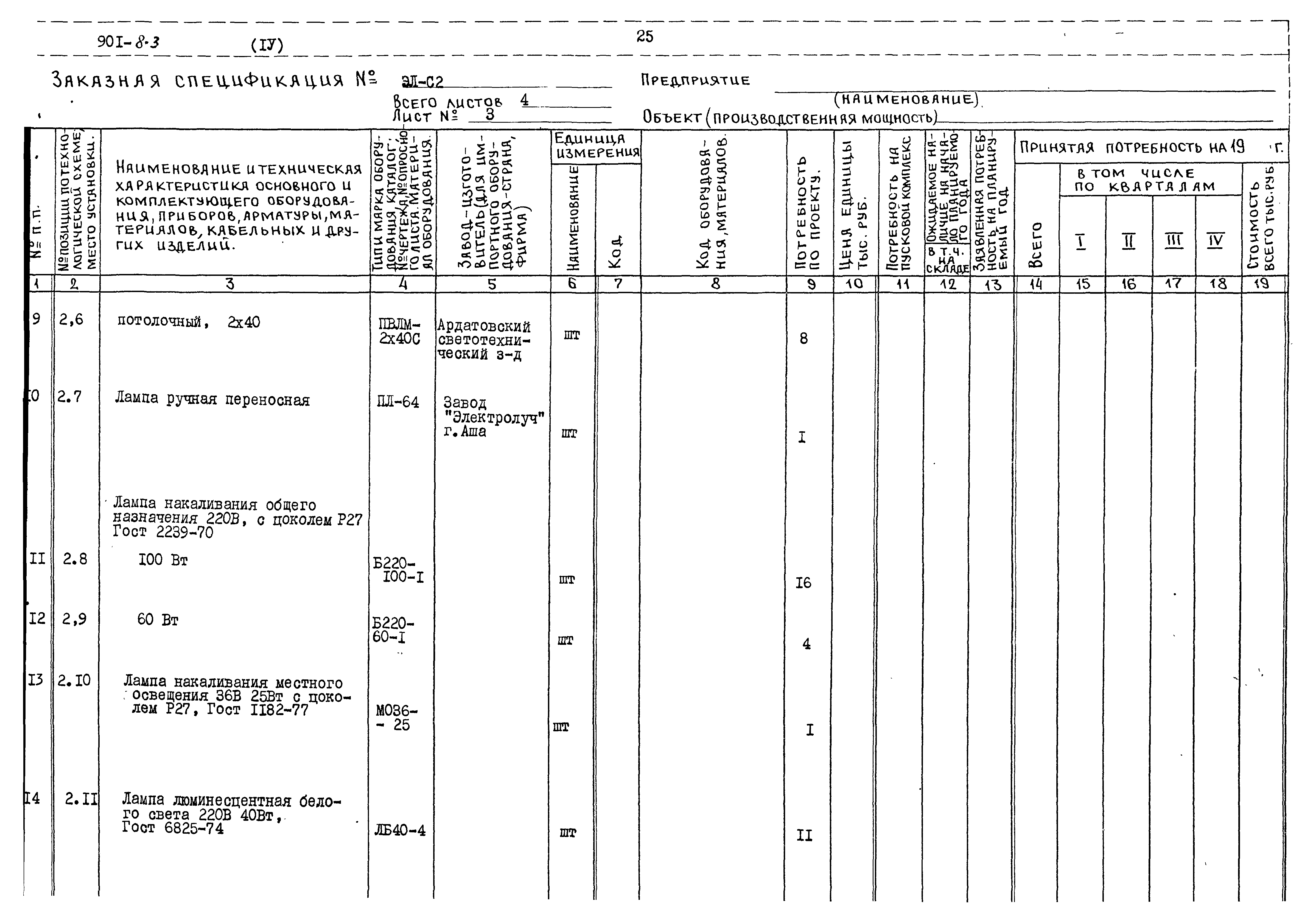 Типовой проект 901-8-3