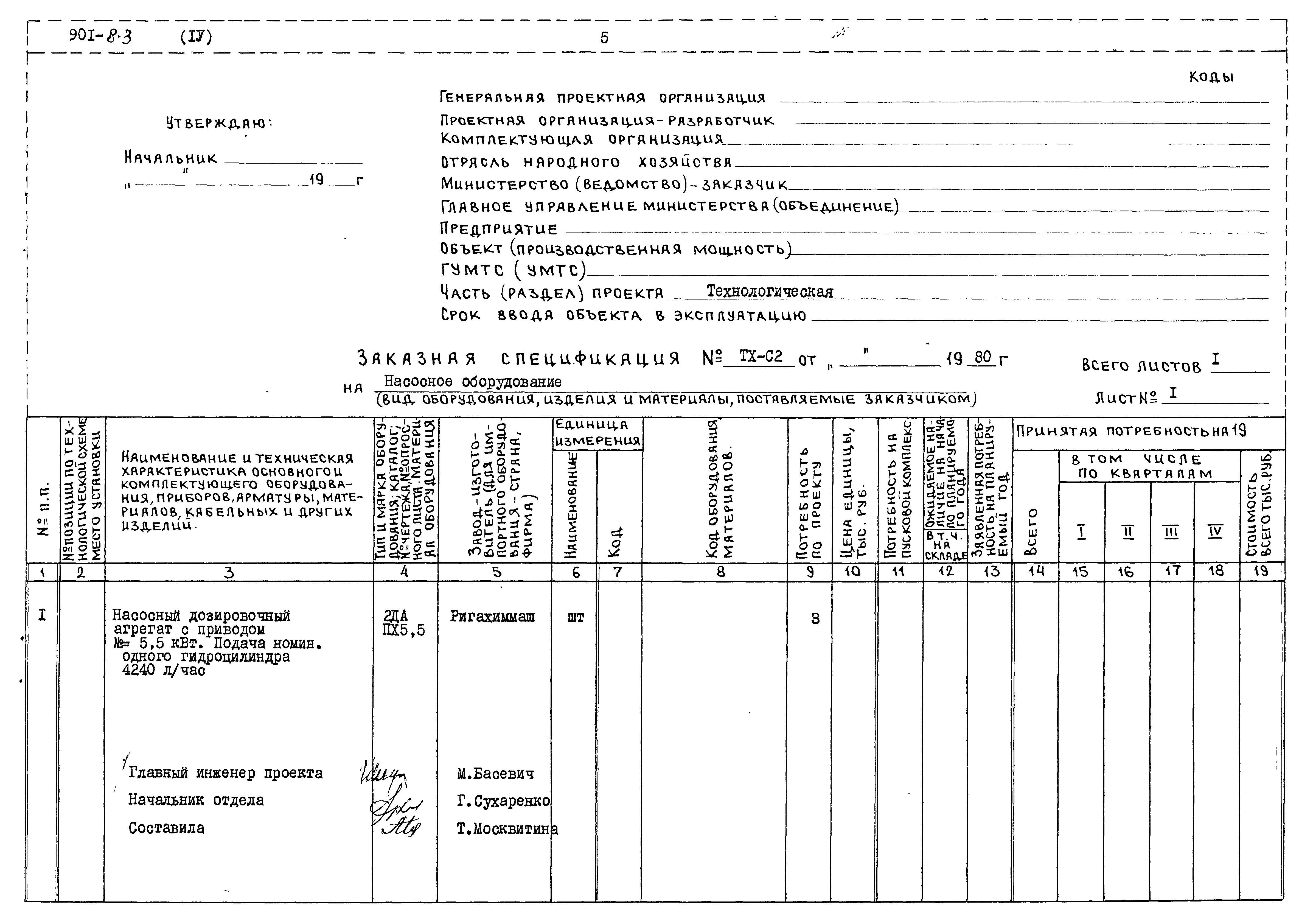 Типовой проект 901-8-3