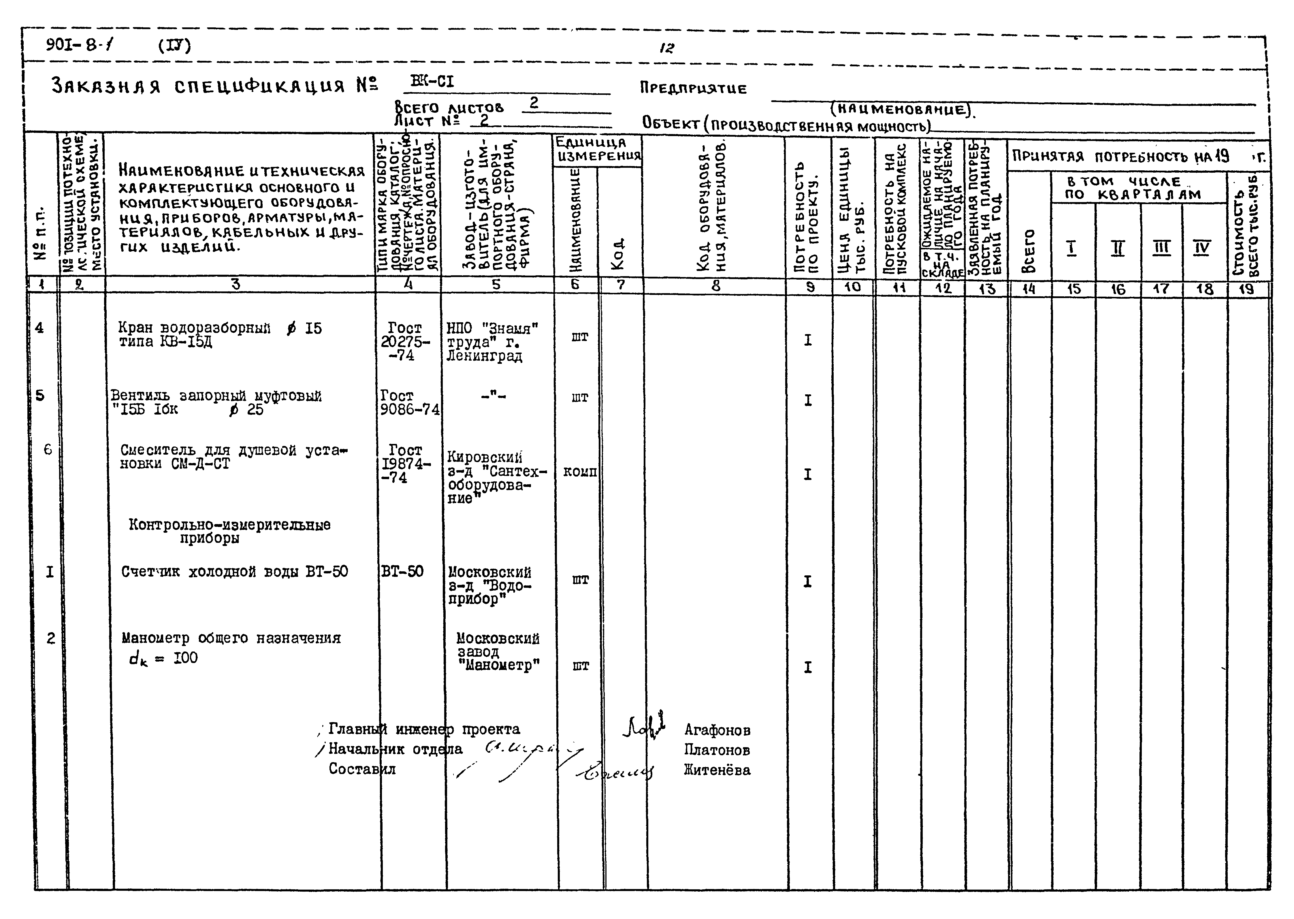 Типовой проект 901-8-1