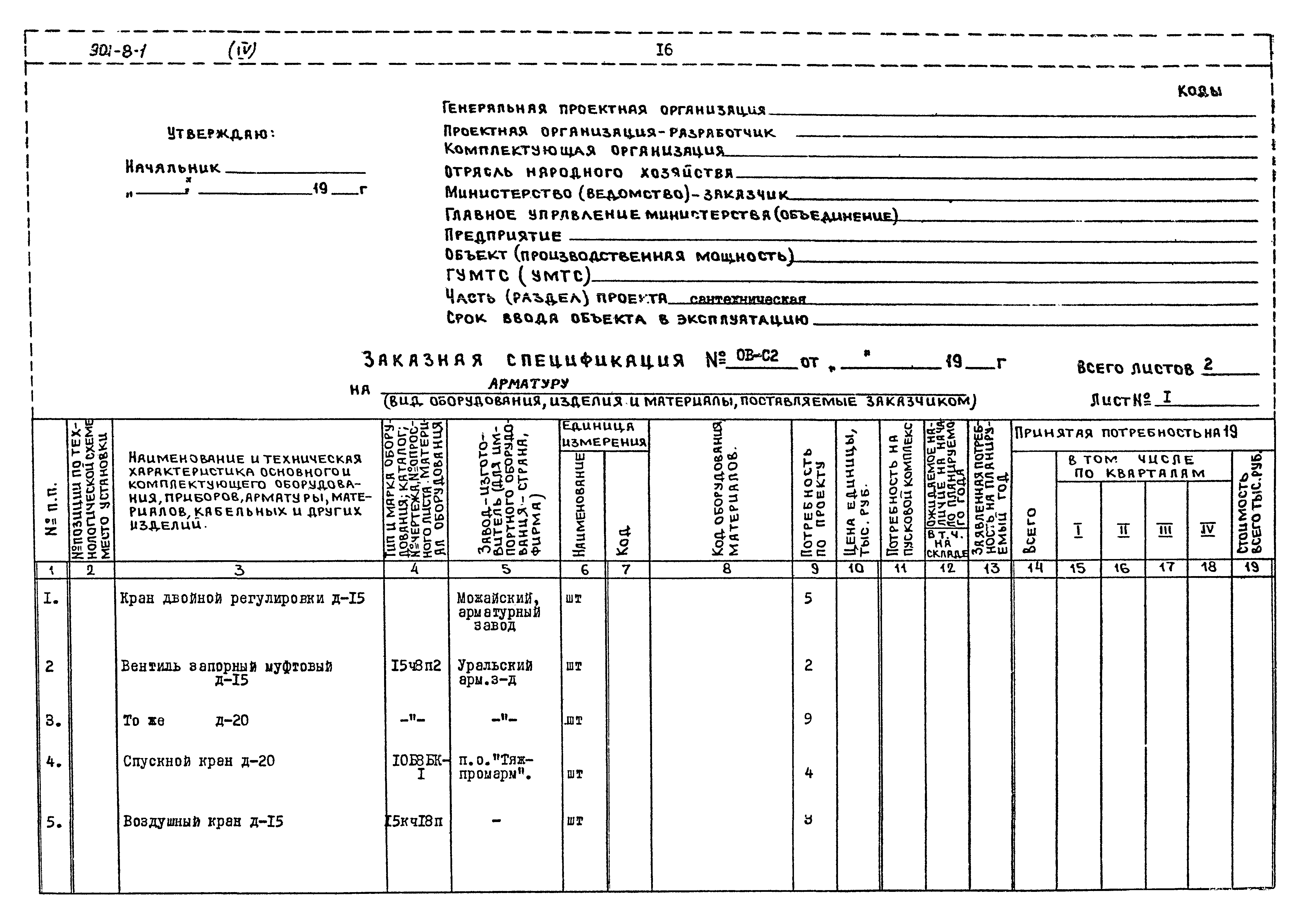 Типовой проект 901-8-1