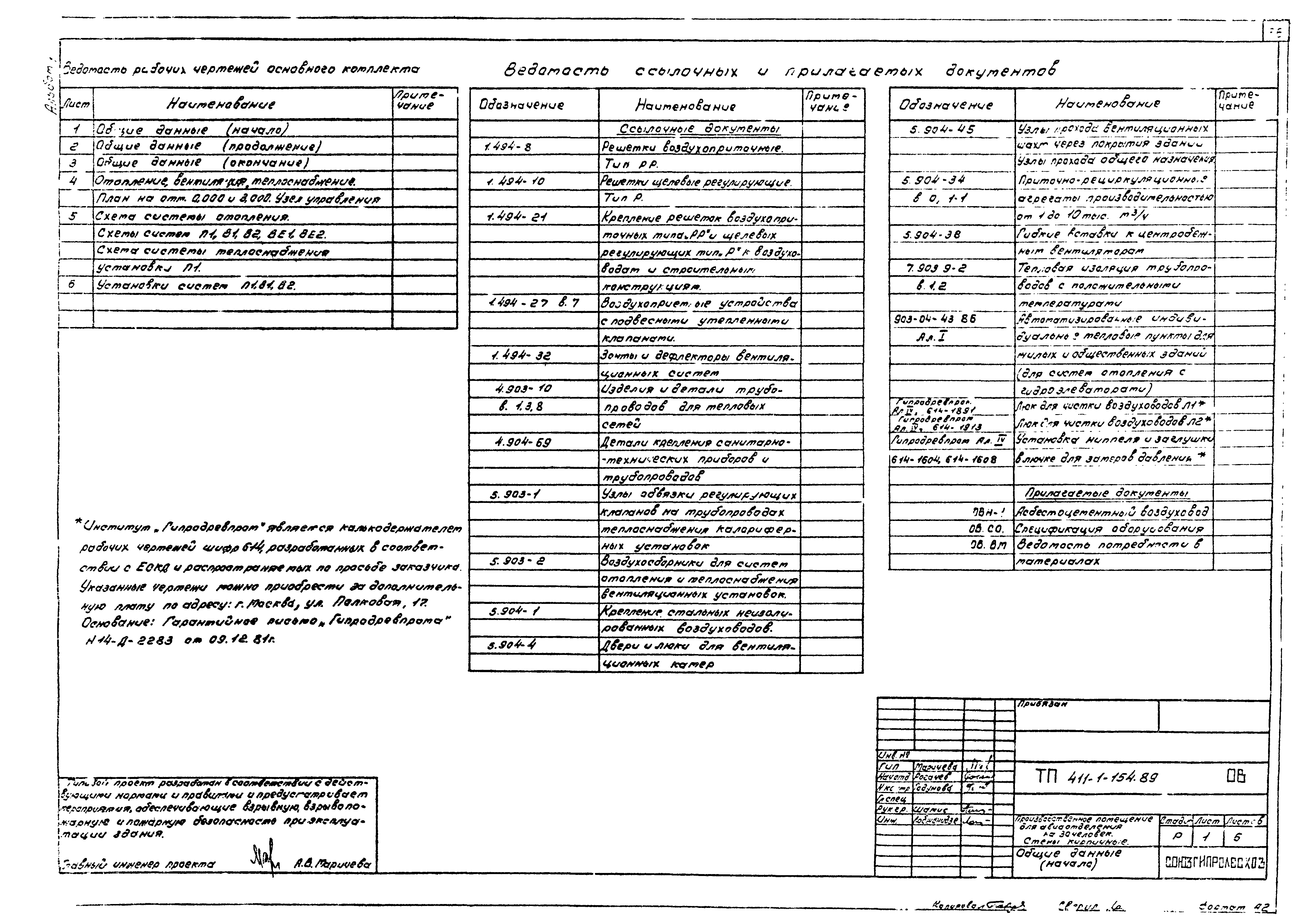 Типовой проект 411-1-154.89