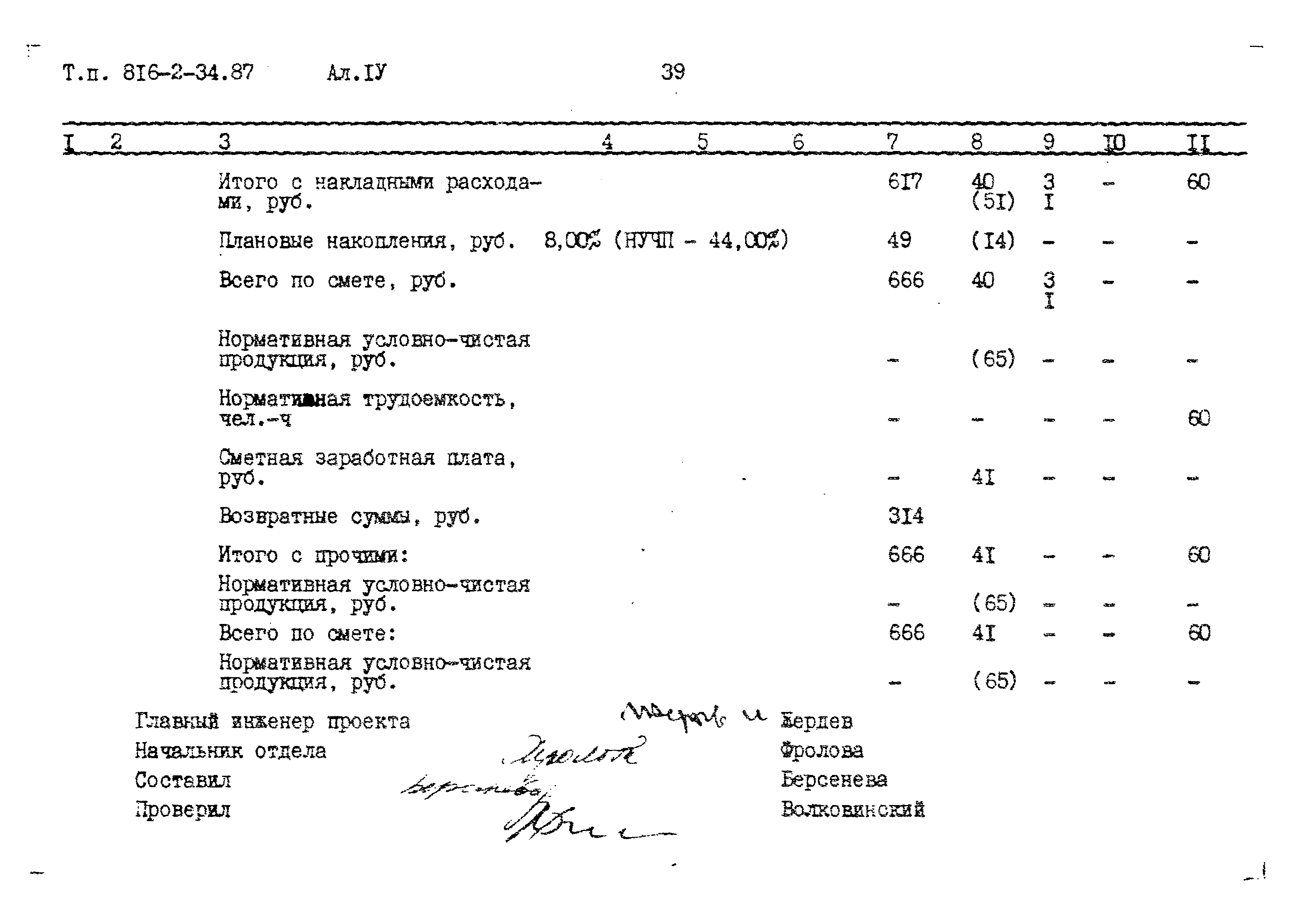 Типовой проект 816-2-34.87