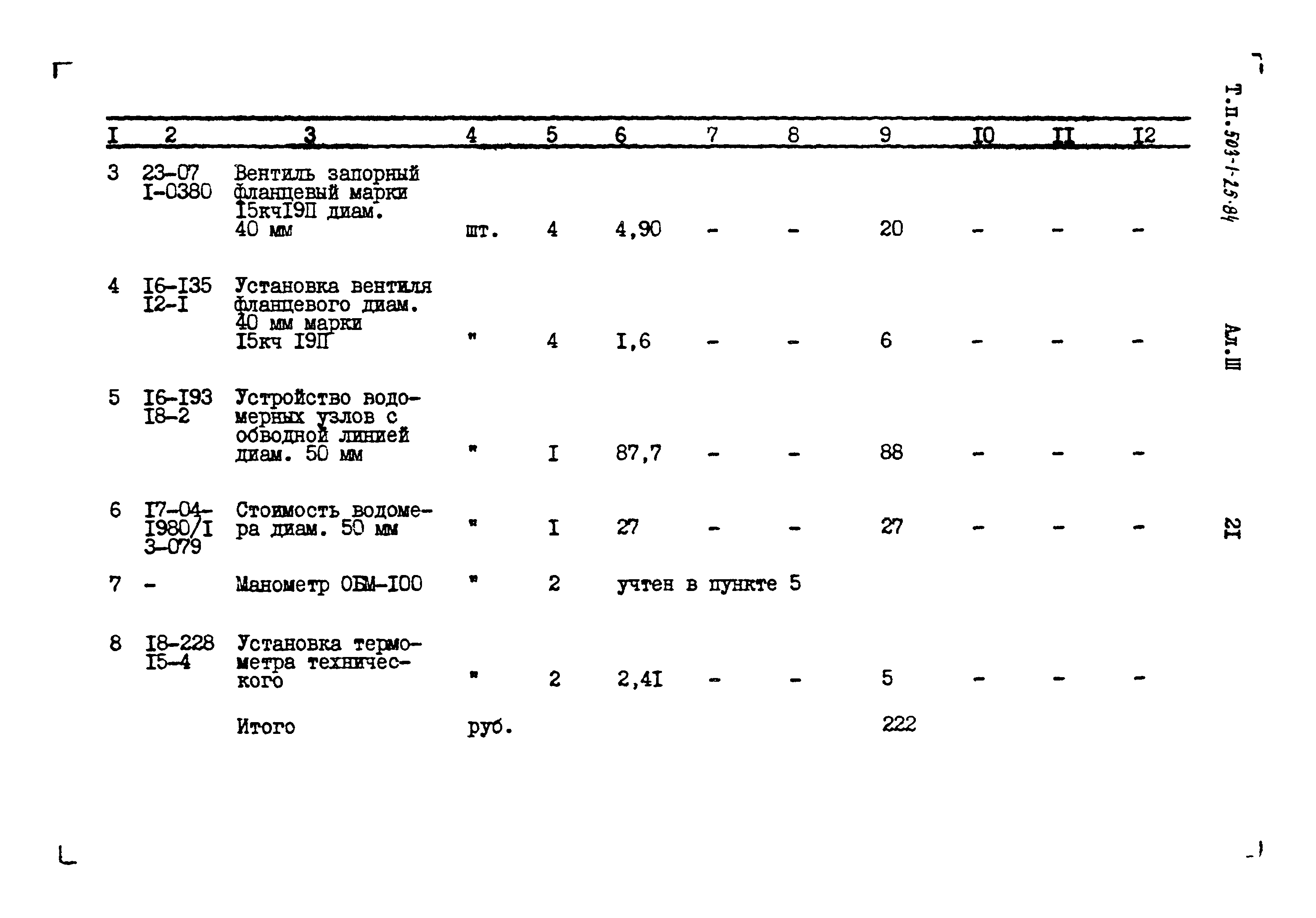 Типовой проект 503-1-25.84