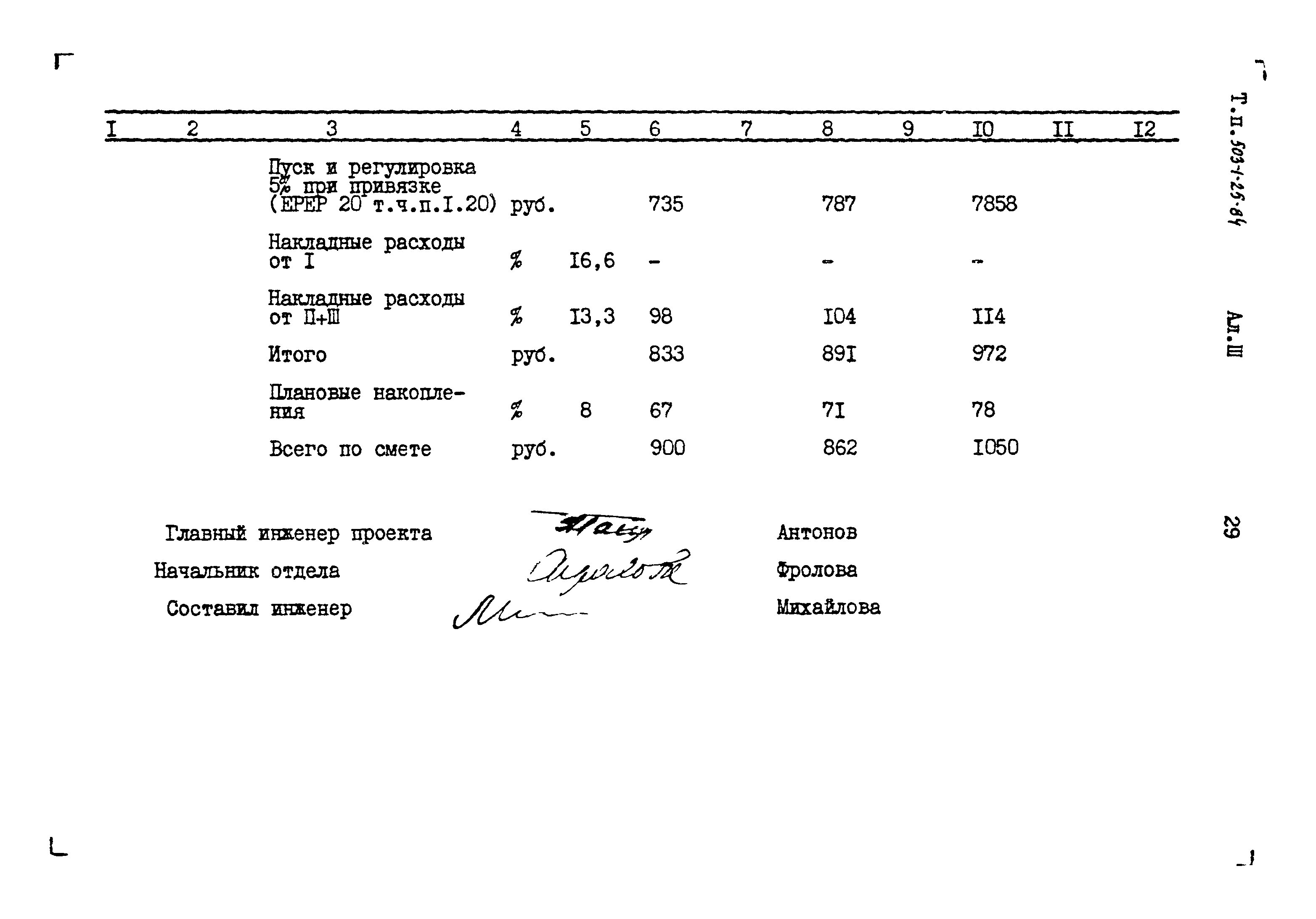 Типовой проект 503-1-25.84