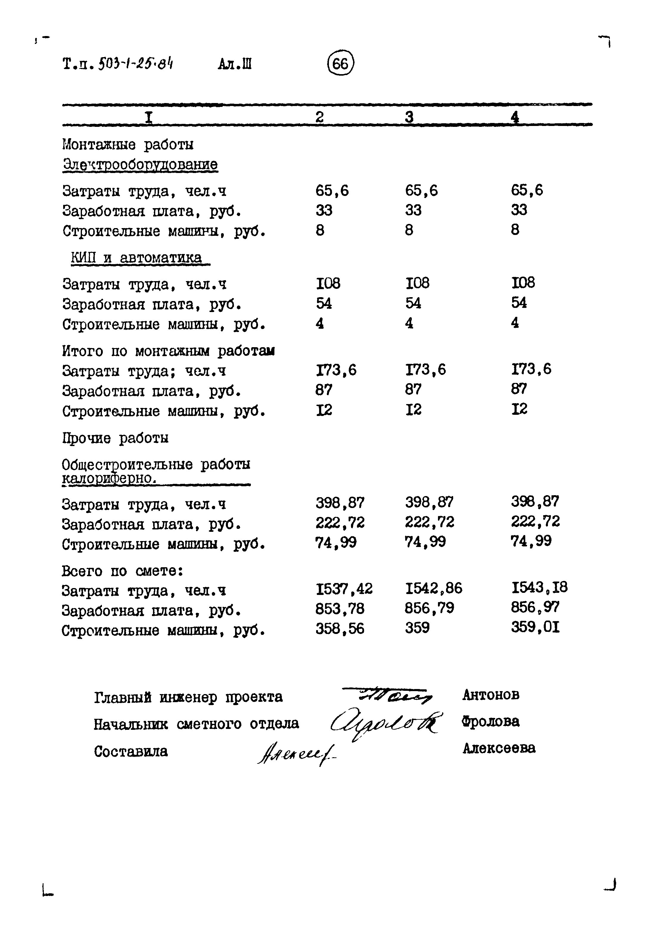 Типовой проект 503-1-25.84