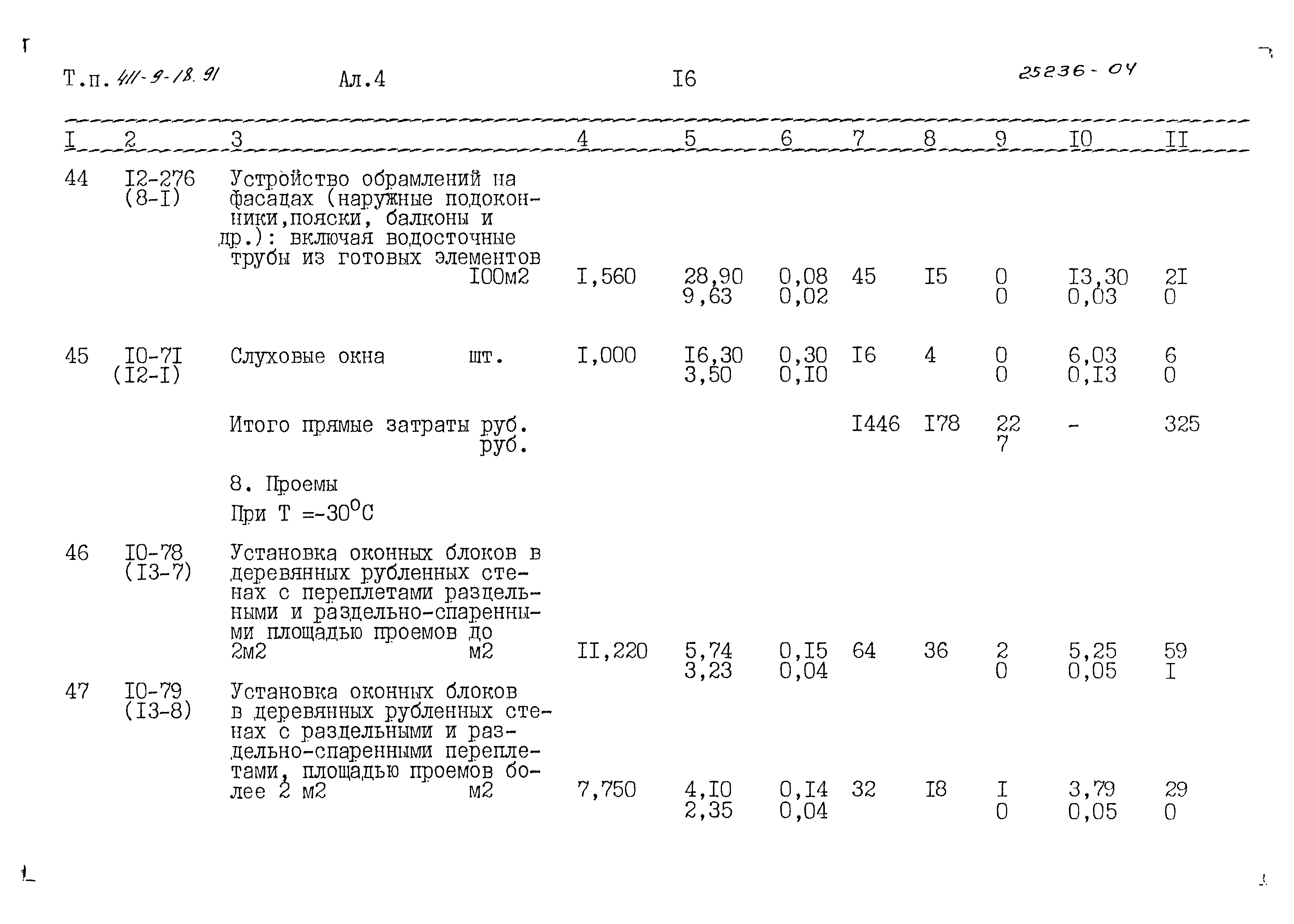 Типовой проект 411-9-18.91