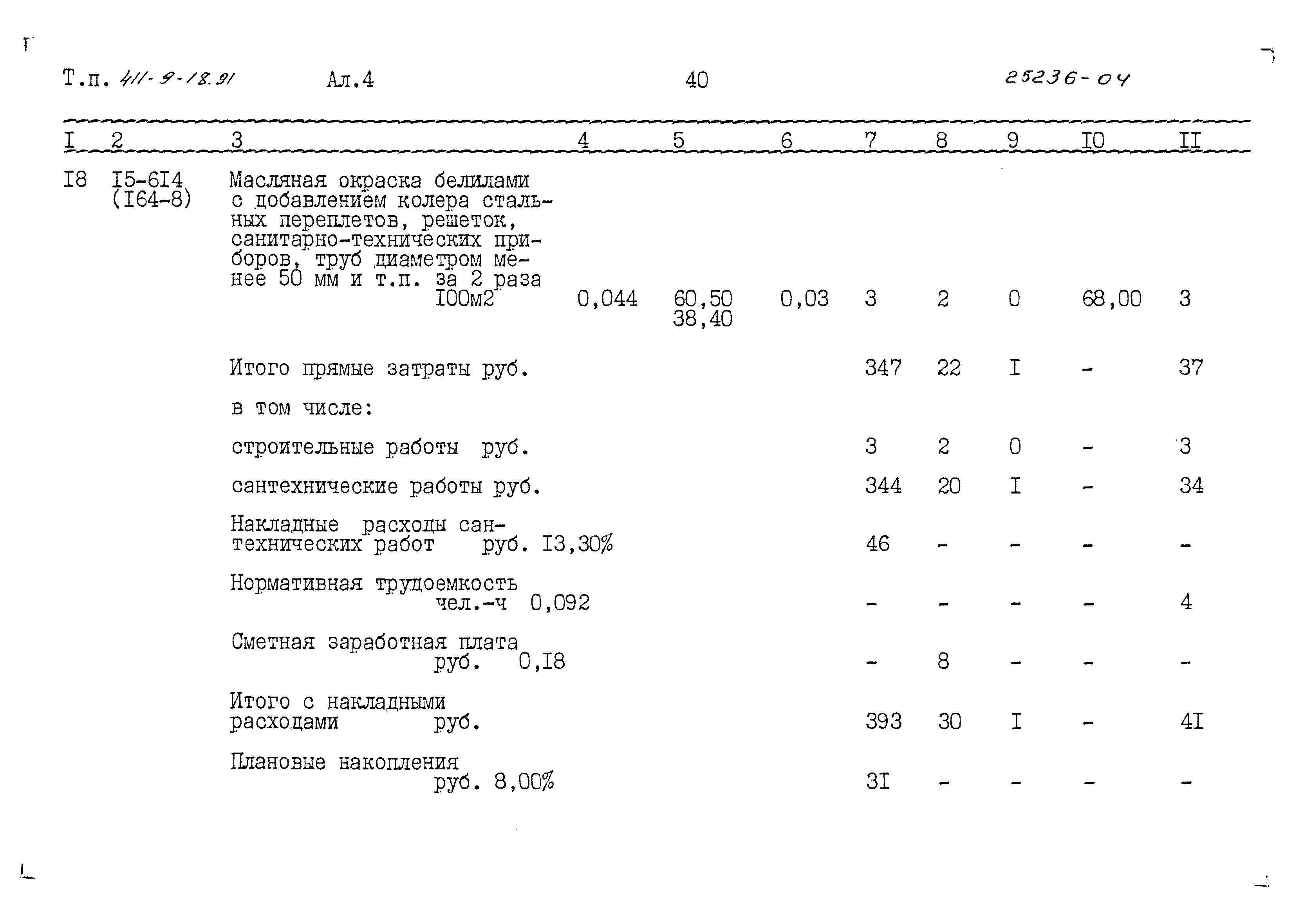 Типовой проект 411-9-18.91
