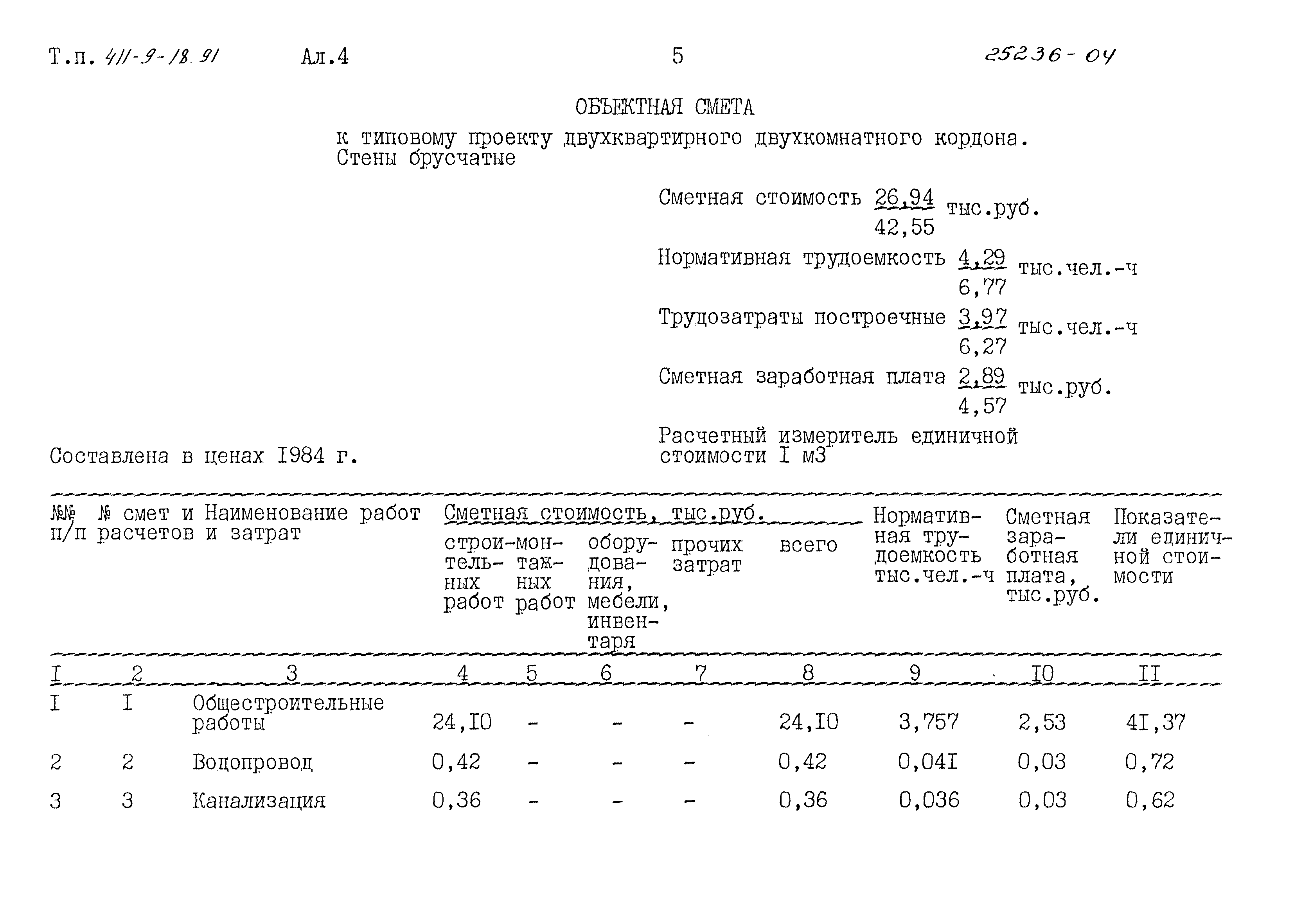 Типовой проект 411-9-18.91