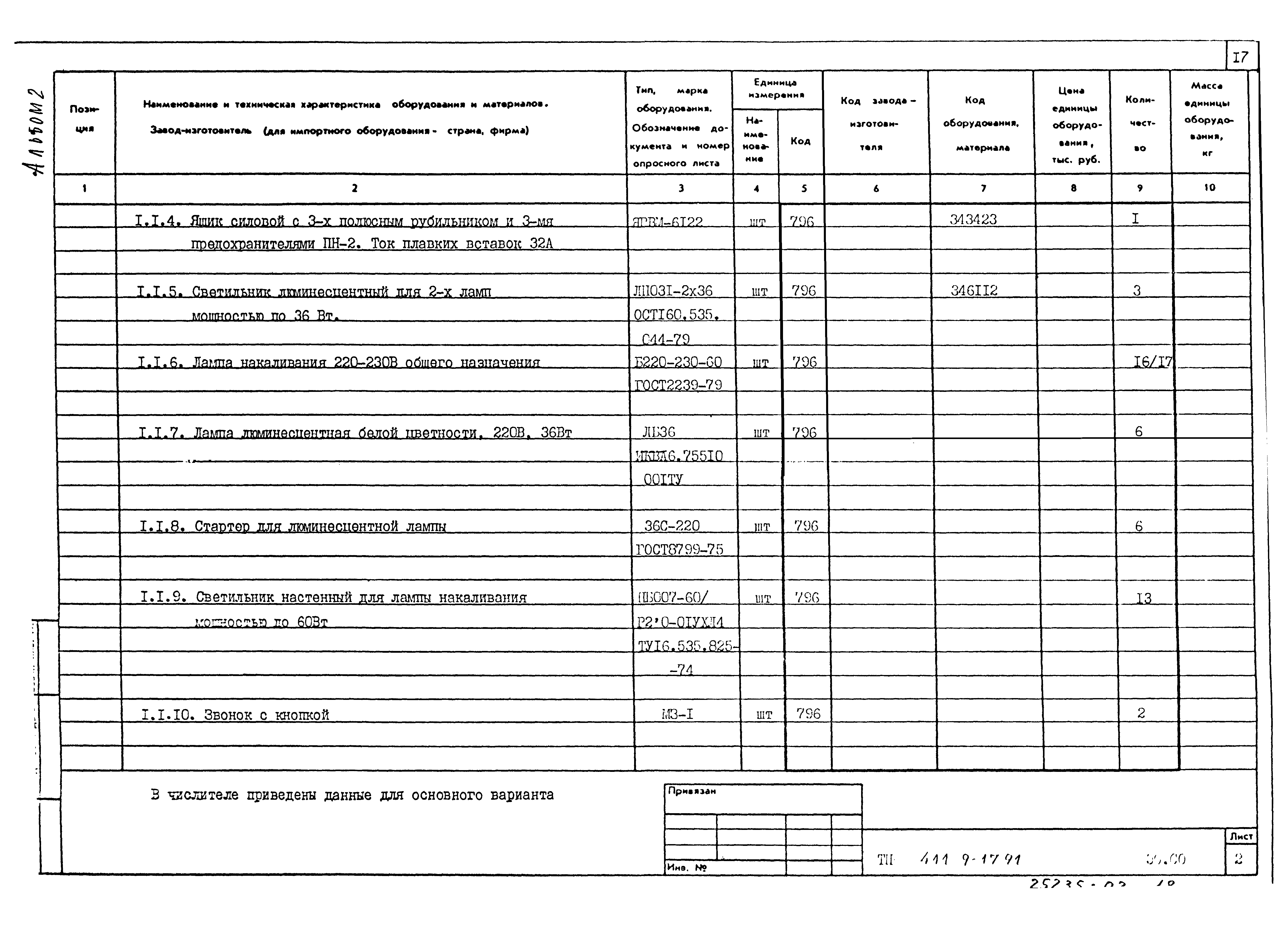 Типовой проект 411-9-17.91