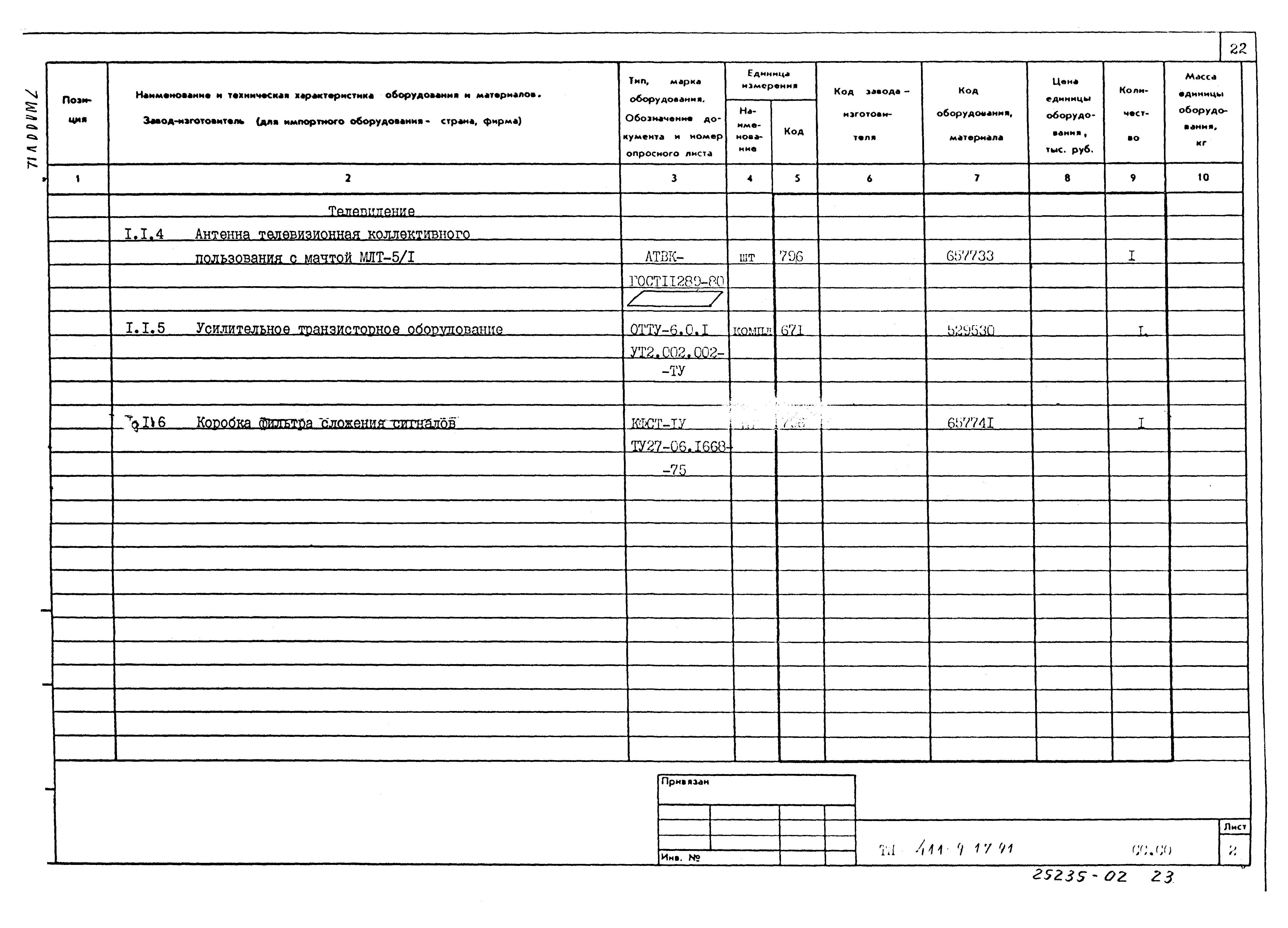 Типовой проект 411-9-17.91