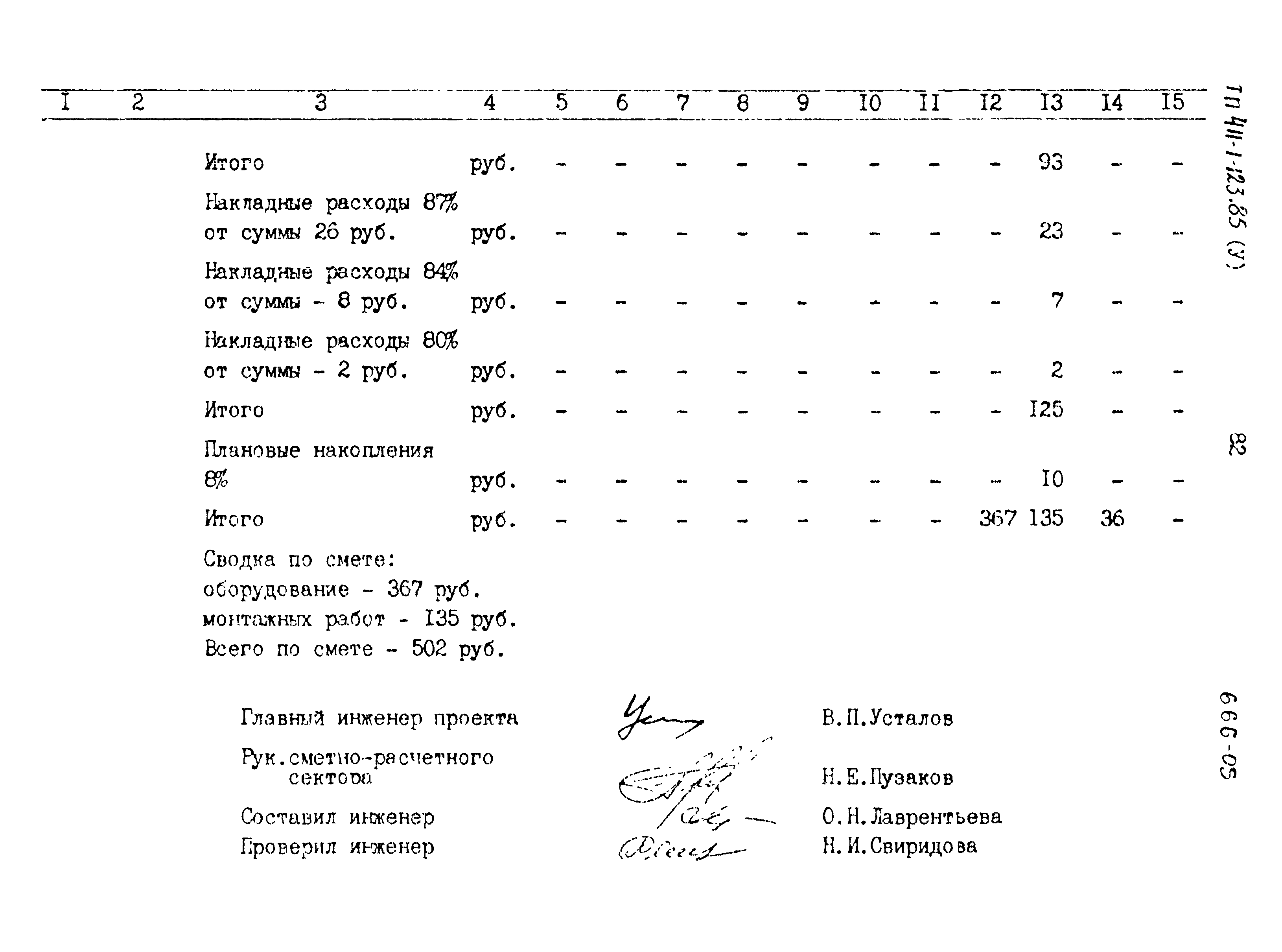 Типовой проект 411-1-123.85