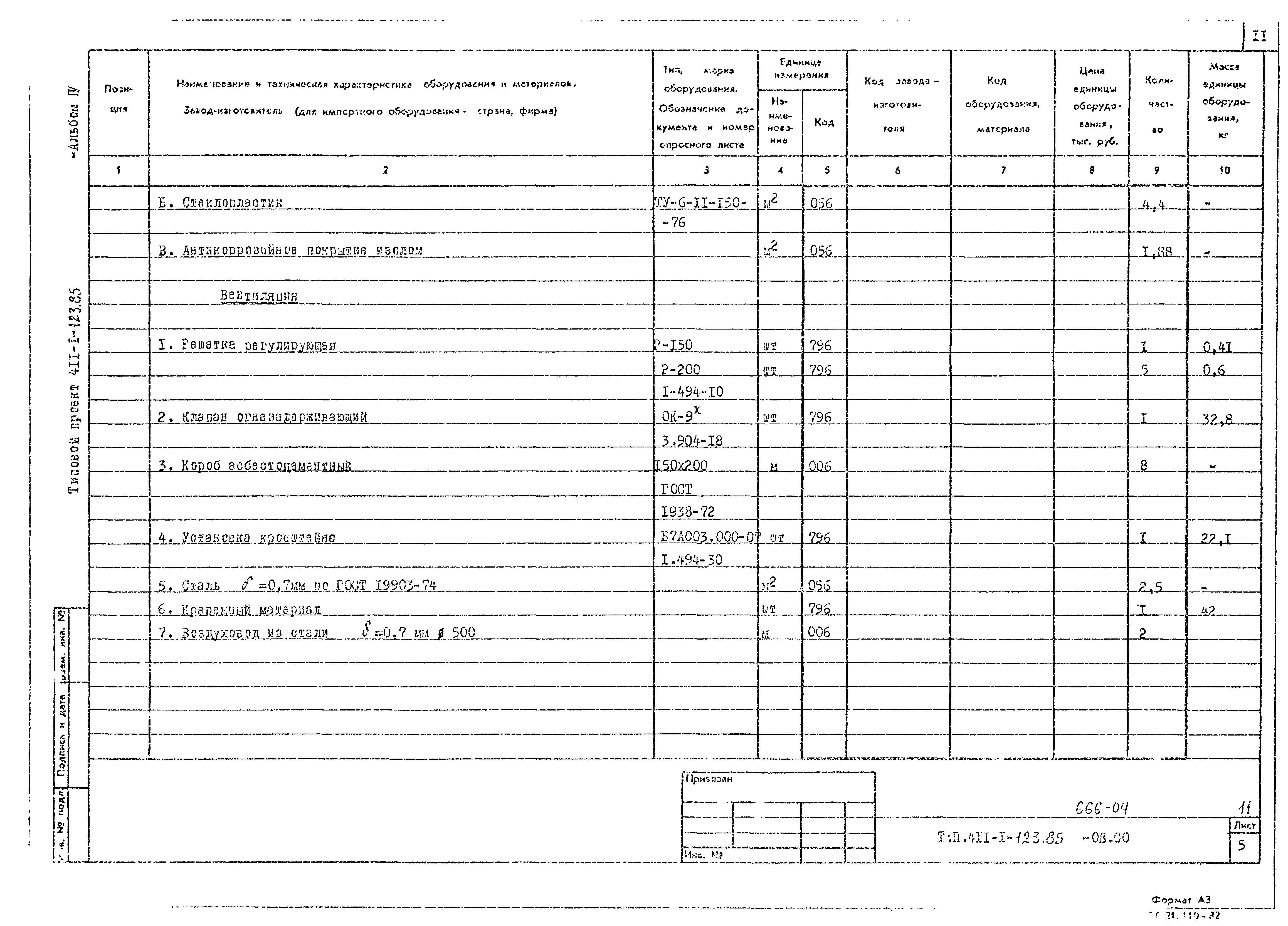 Типовой проект 411-1-123.85