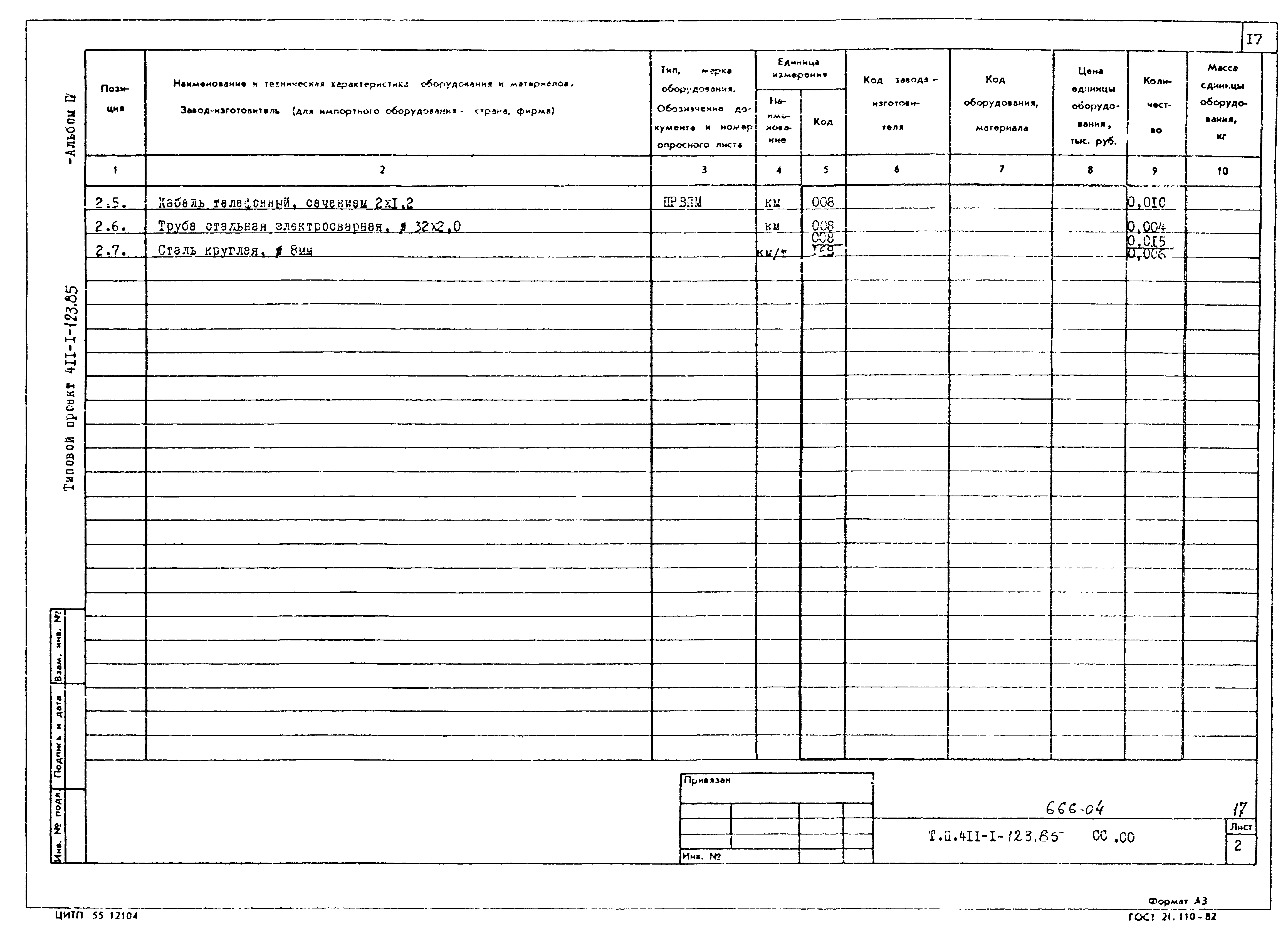 Типовой проект 411-1-123.85
